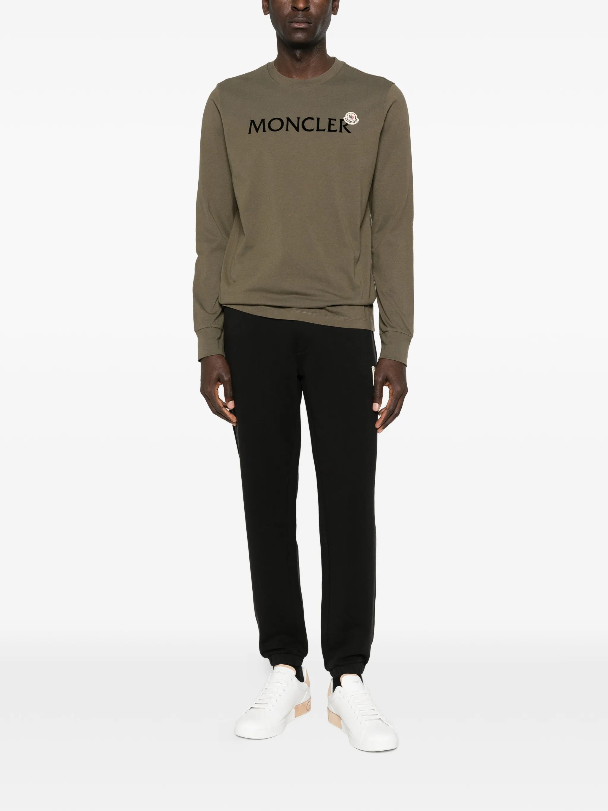 long-sleeve cotton jersey T-shirt