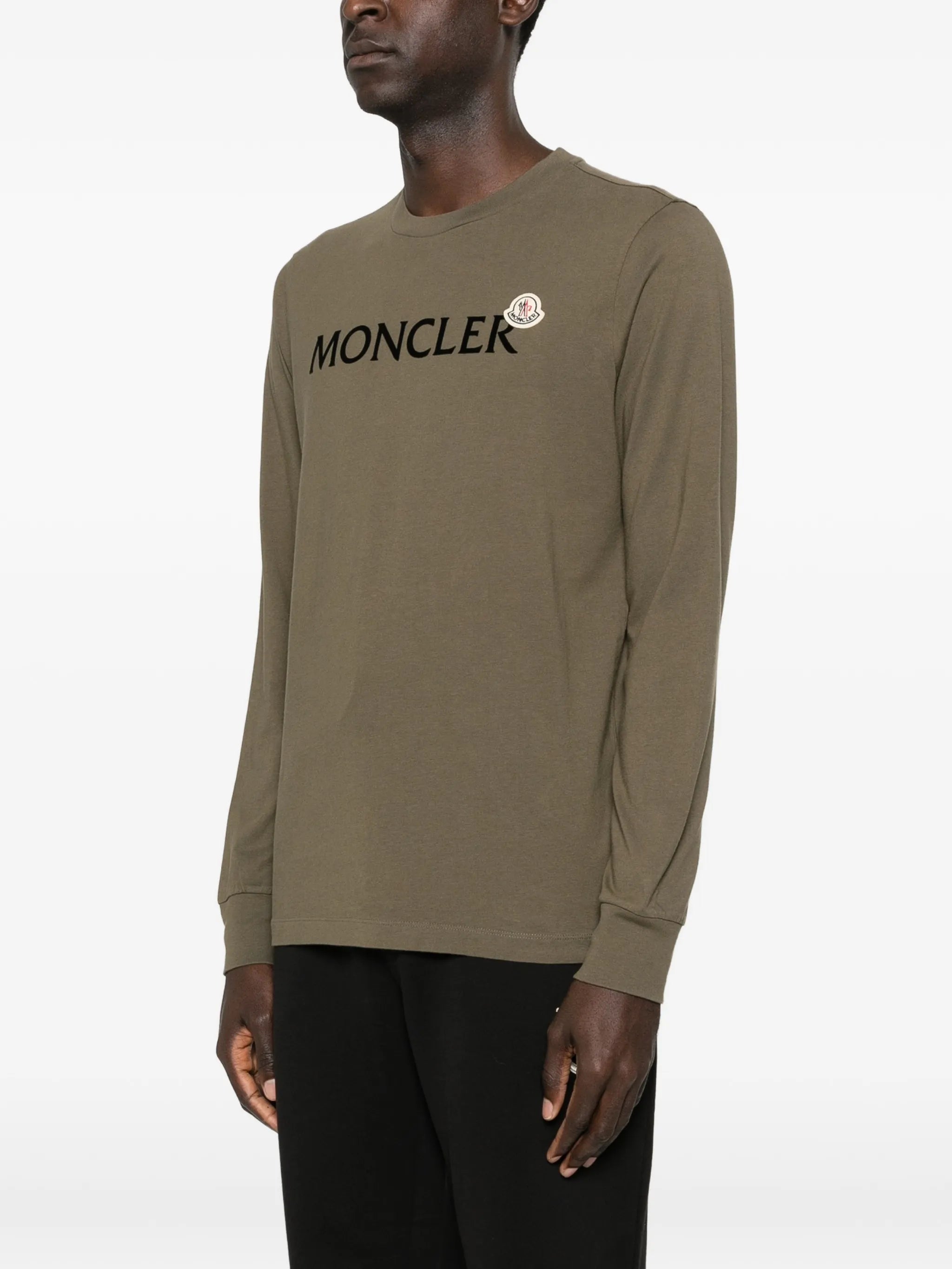 long-sleeve cotton jersey T-shirt