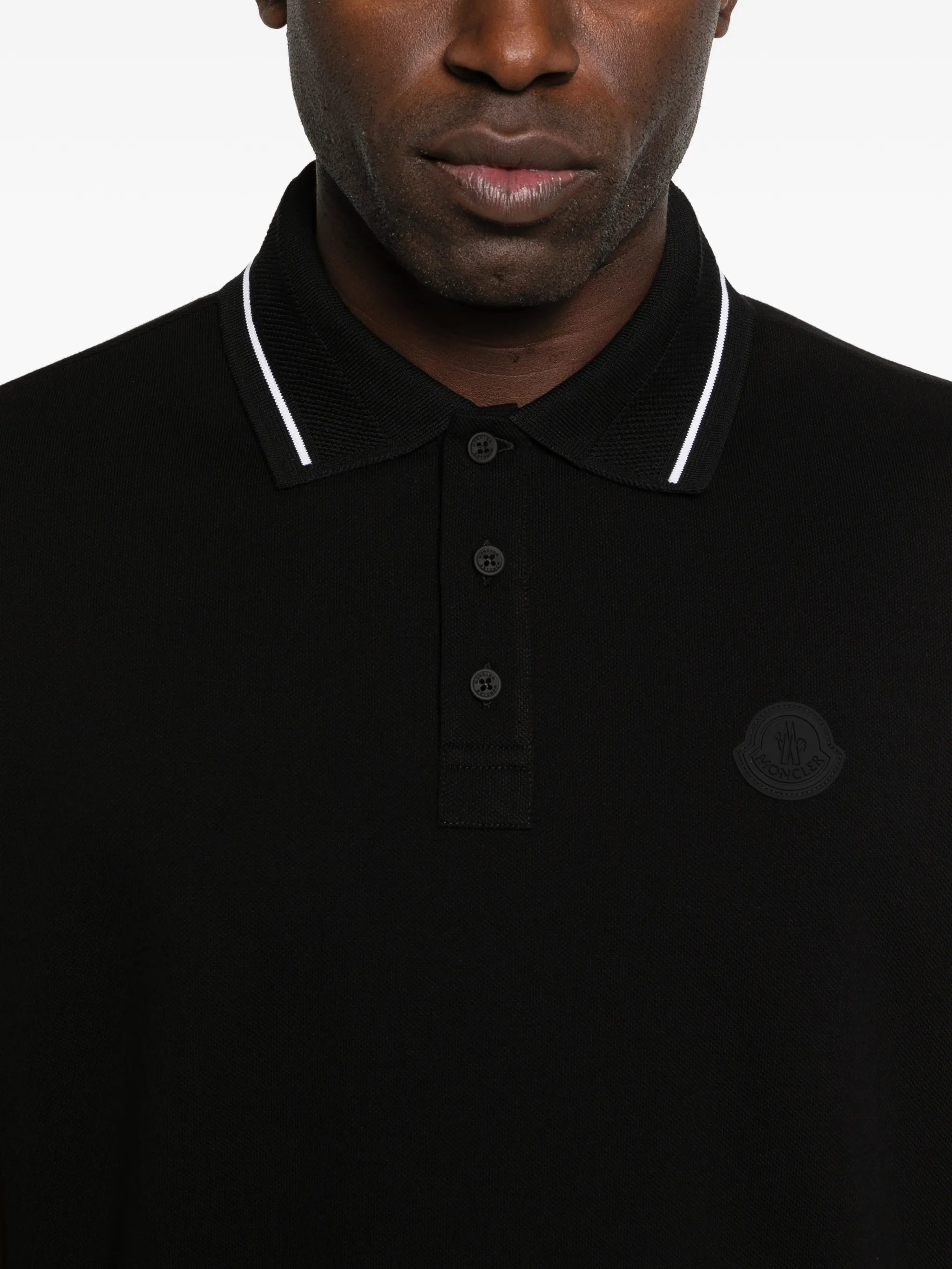 piqué trim polo shirt