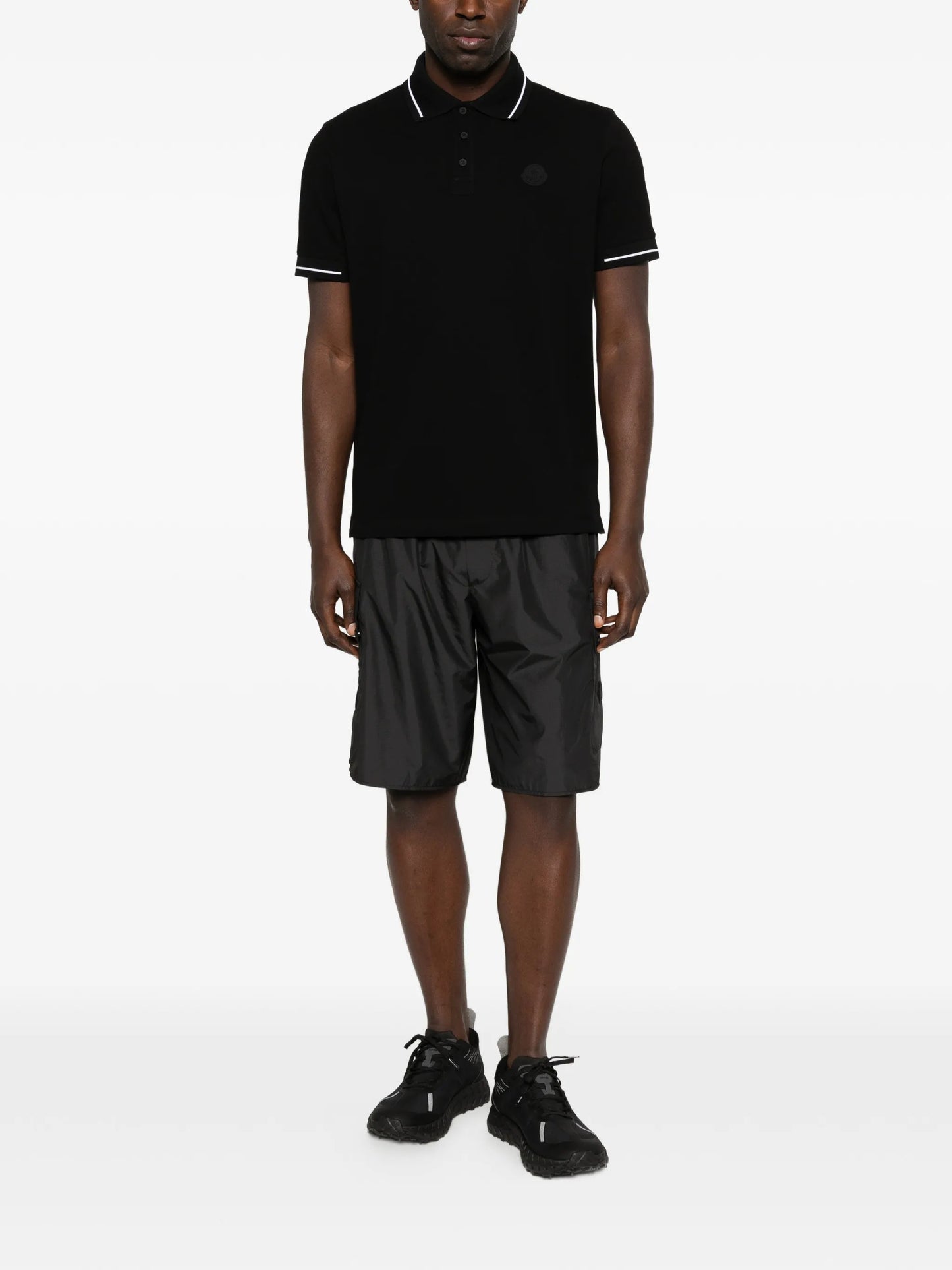 piqué trim polo shirt