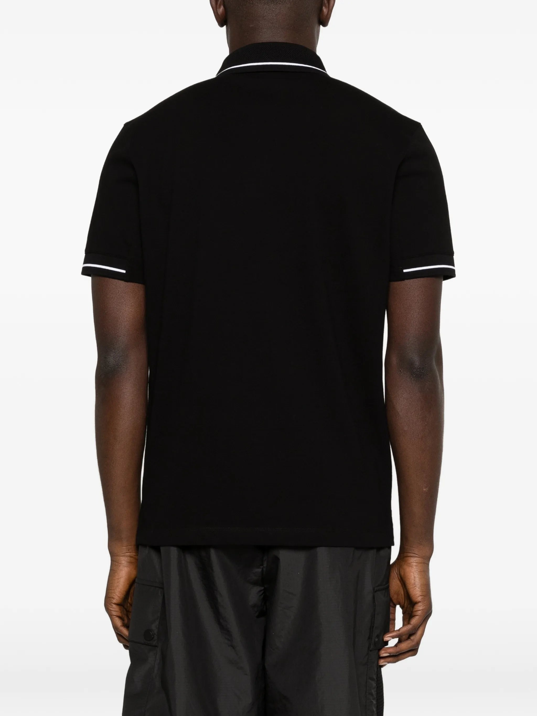 piqué trim polo shirt