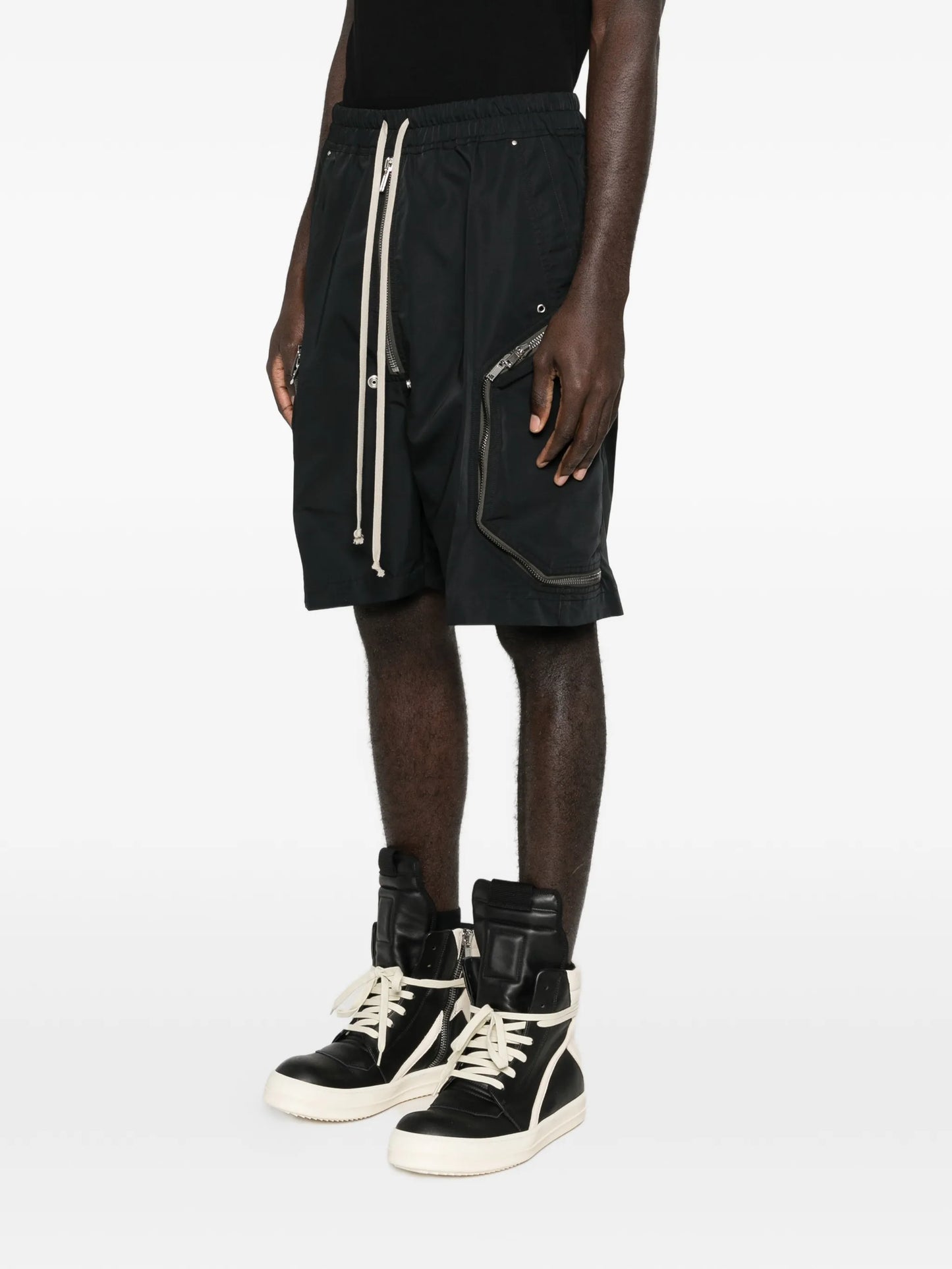 zipped cargo shorts