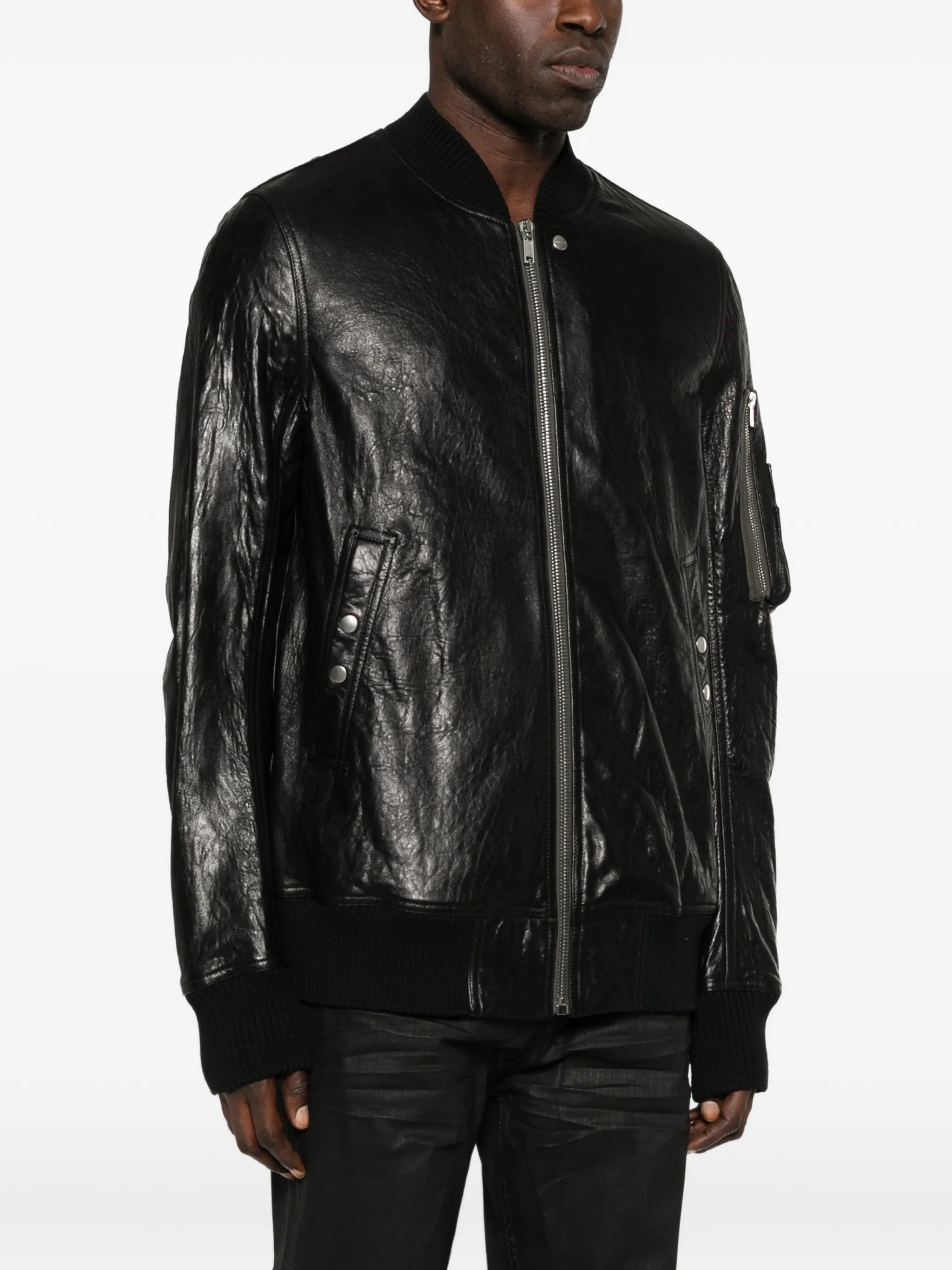 classic flight leather bomber jacket