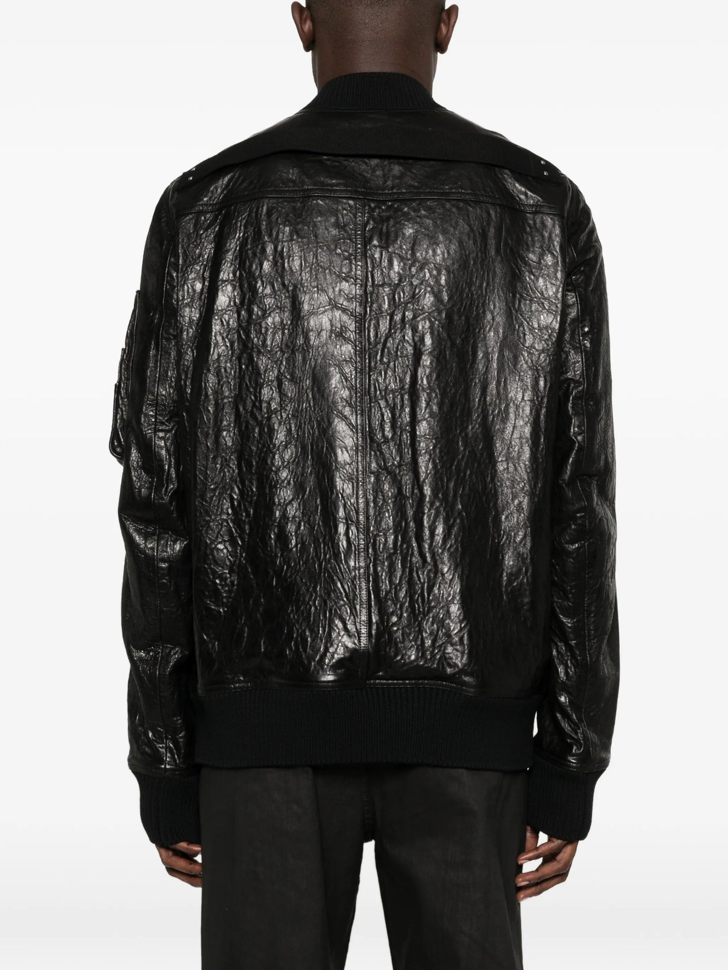 classic flight leather bomber jacket