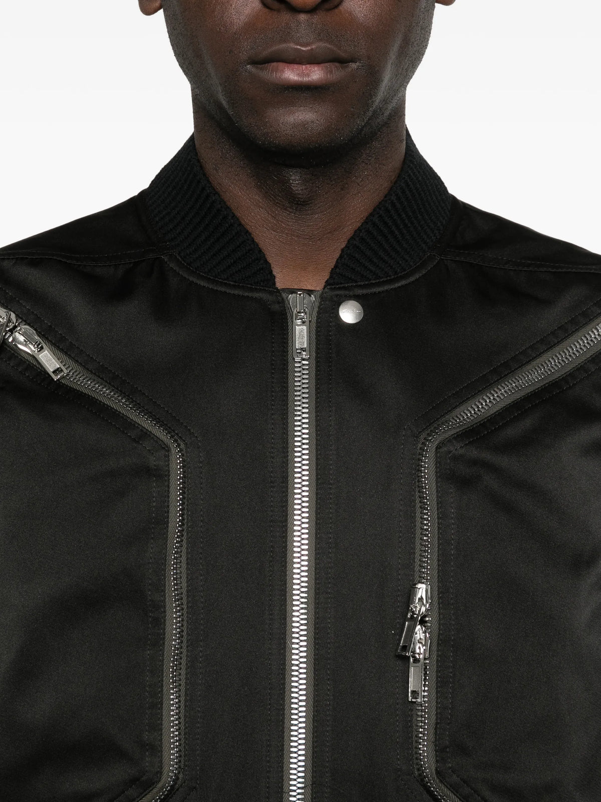 Temple Heizer flight in black tech duchesse