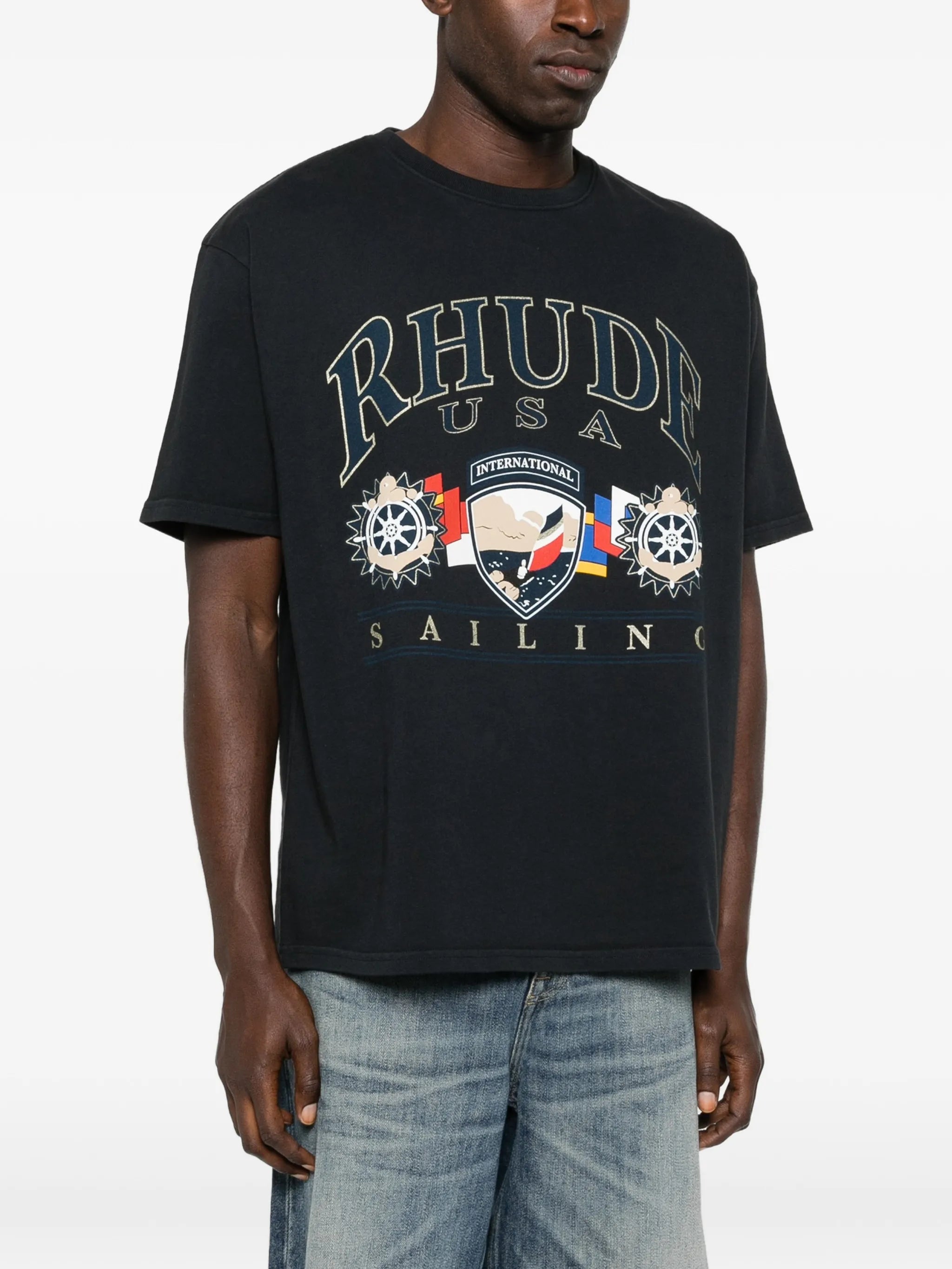 USA sailing icon T-shirt