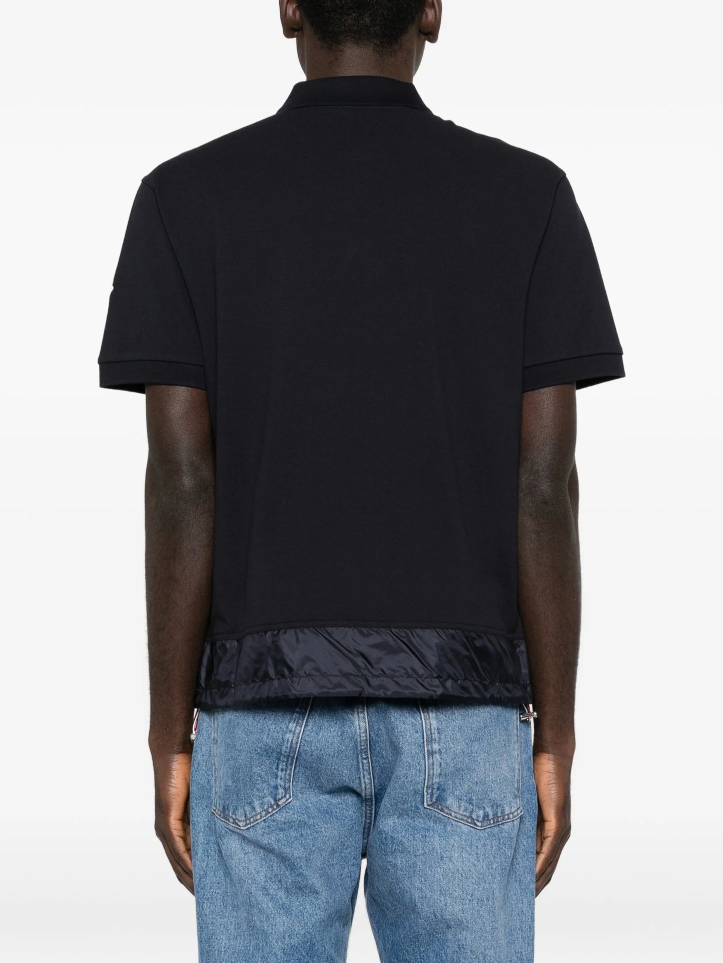 zip piqué polo shirt