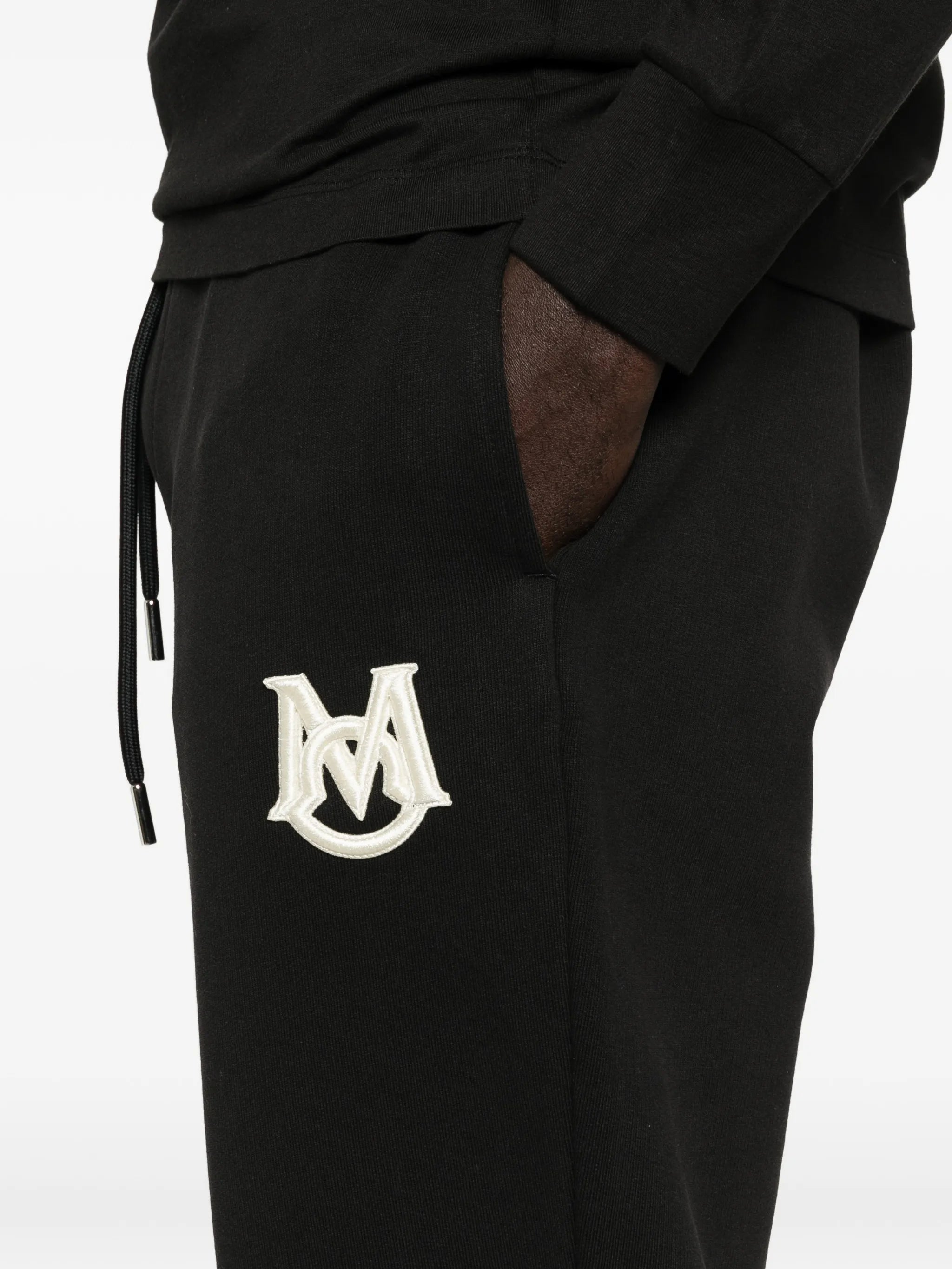 logo fleece trousers