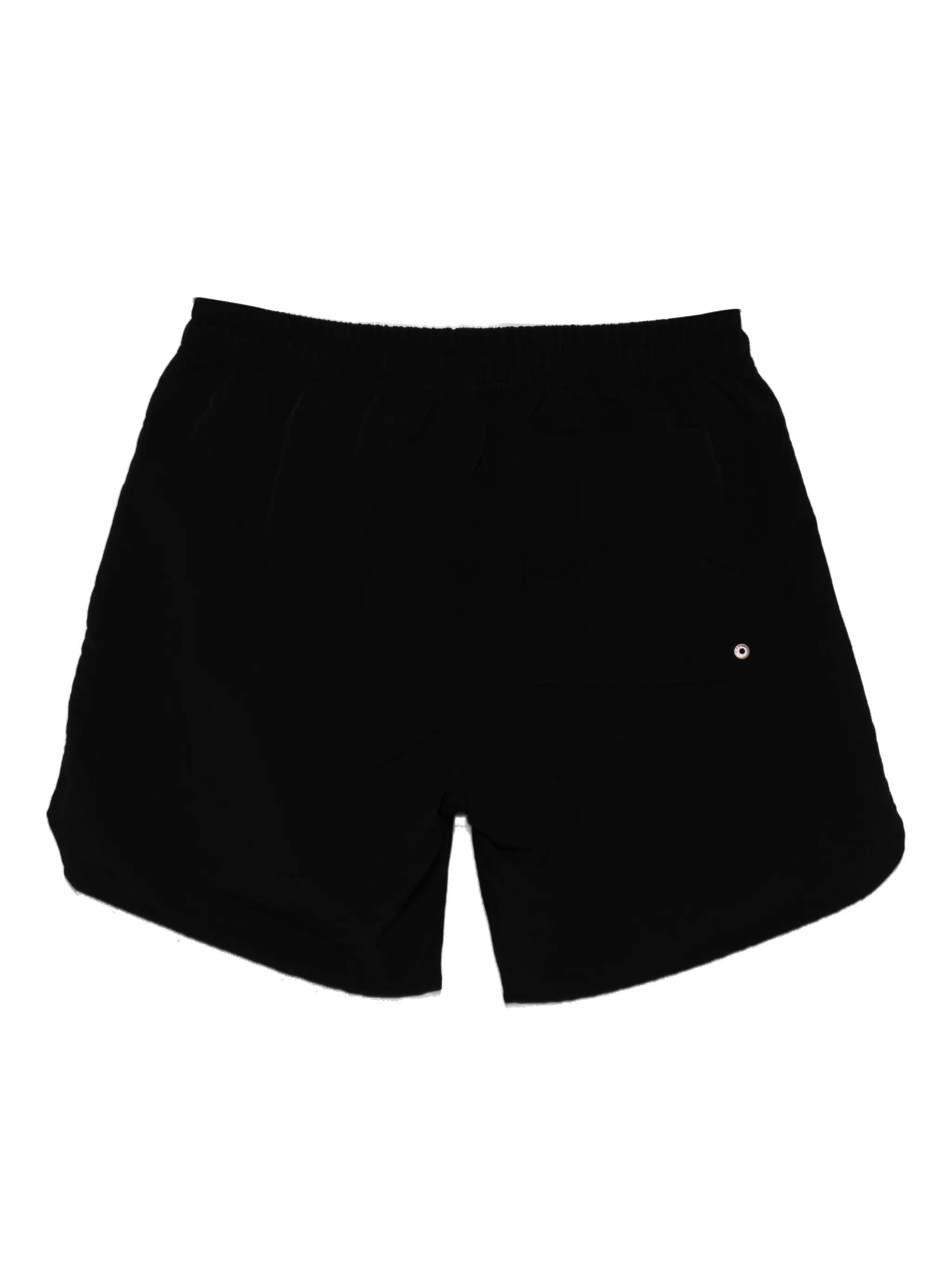 logo-embroidered drawstring swim shorts
