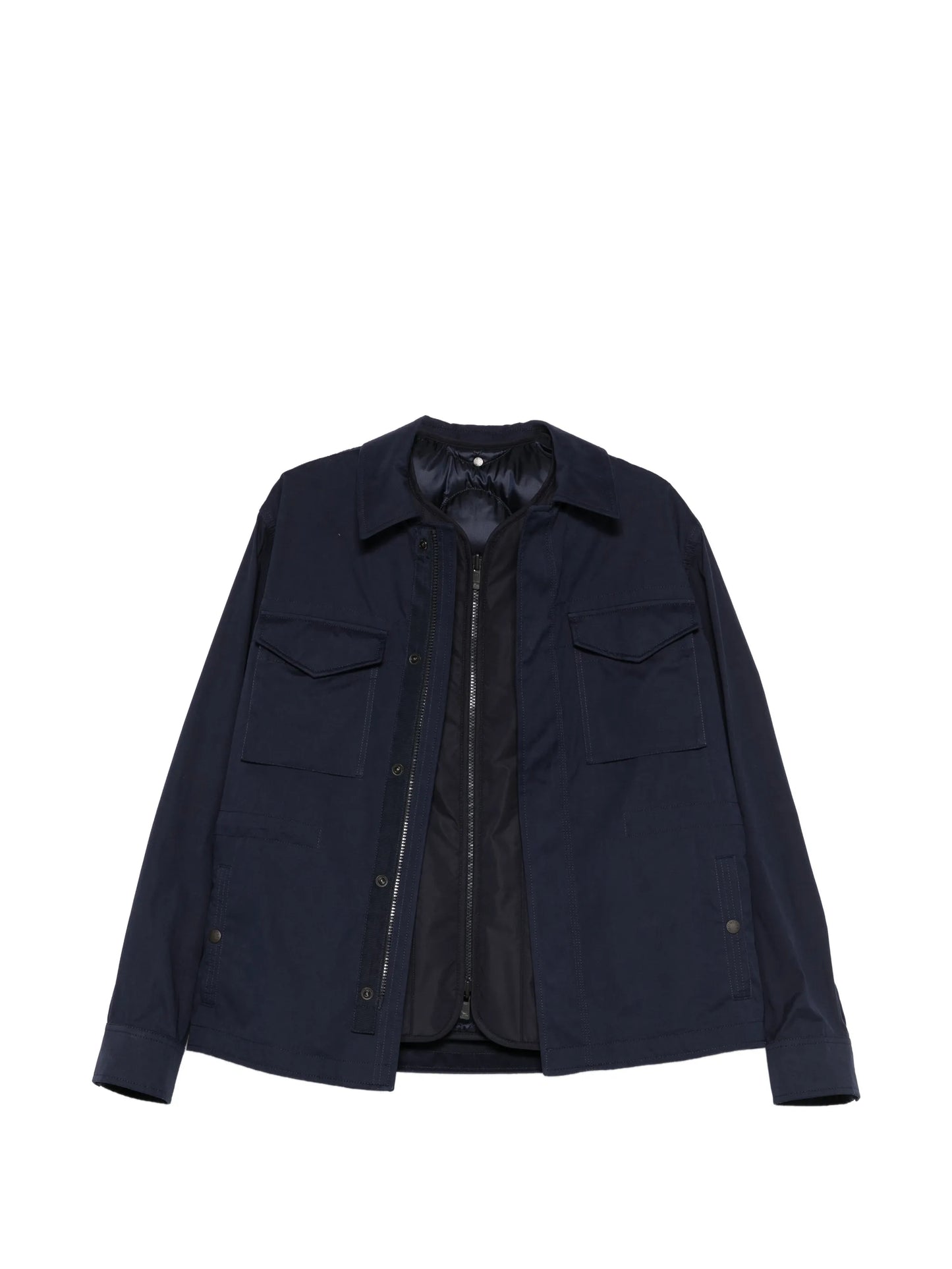 brushed cotton pocket jacket