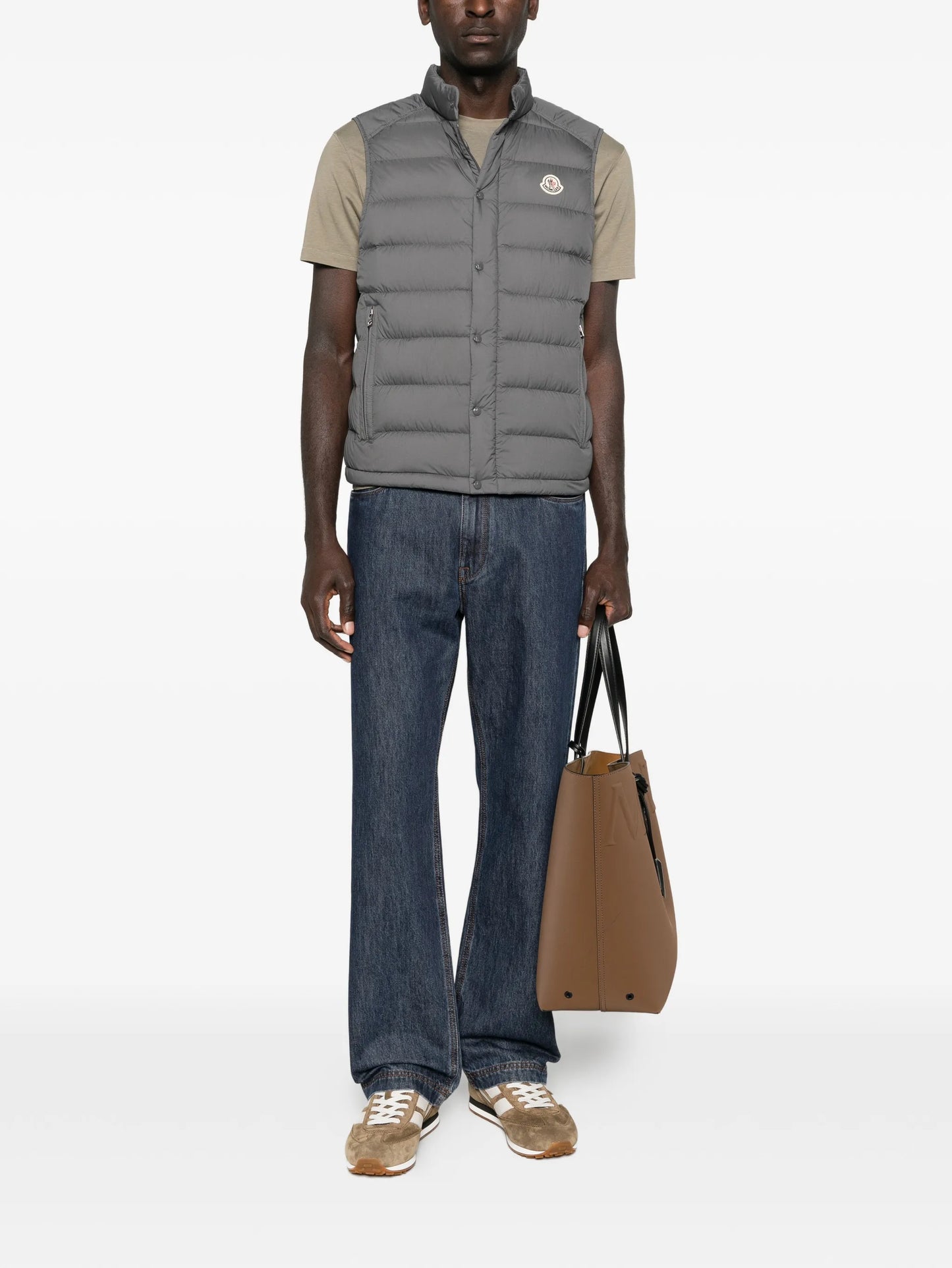 zip quilted gilet