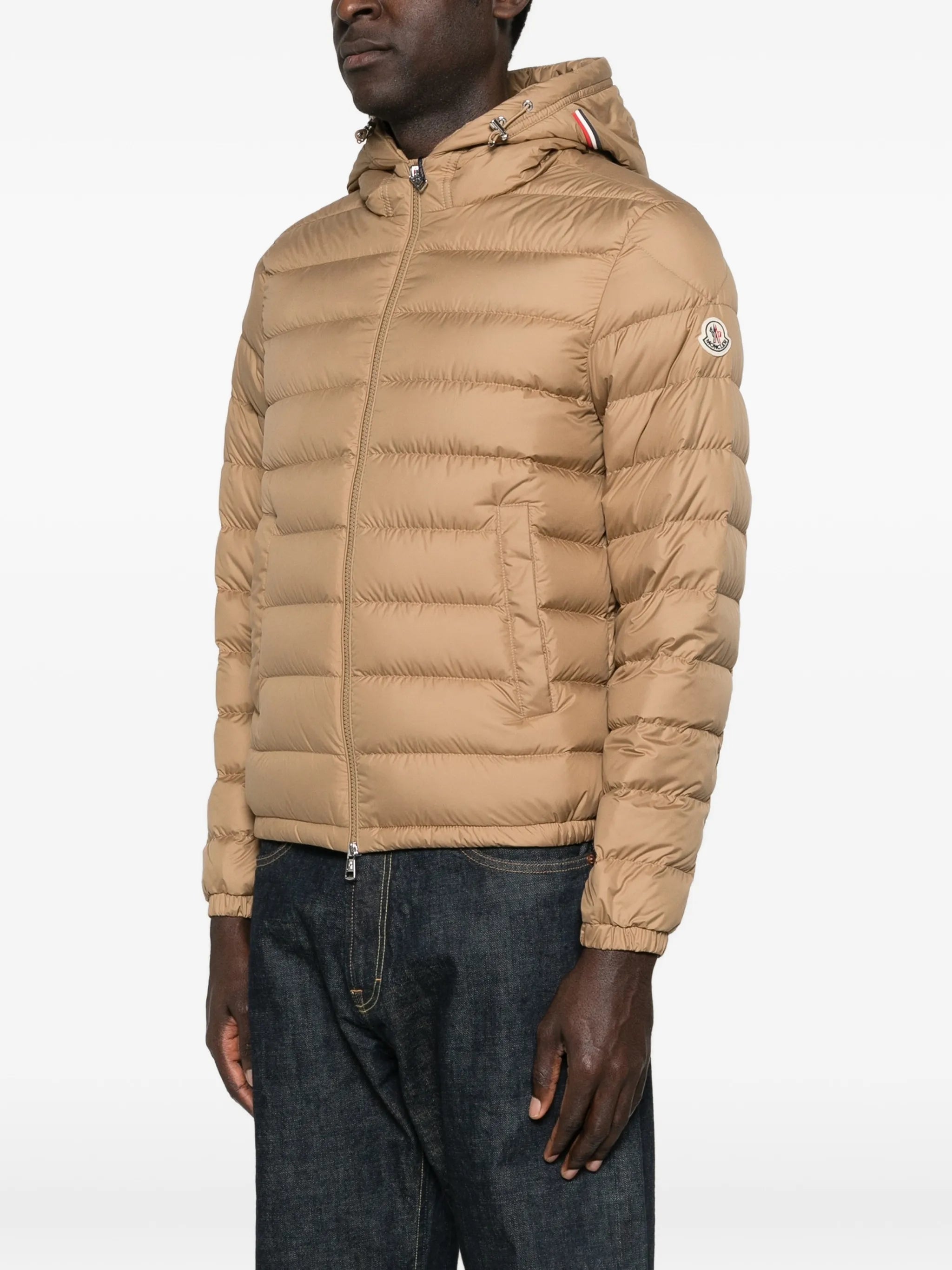 hooded quilted jacket