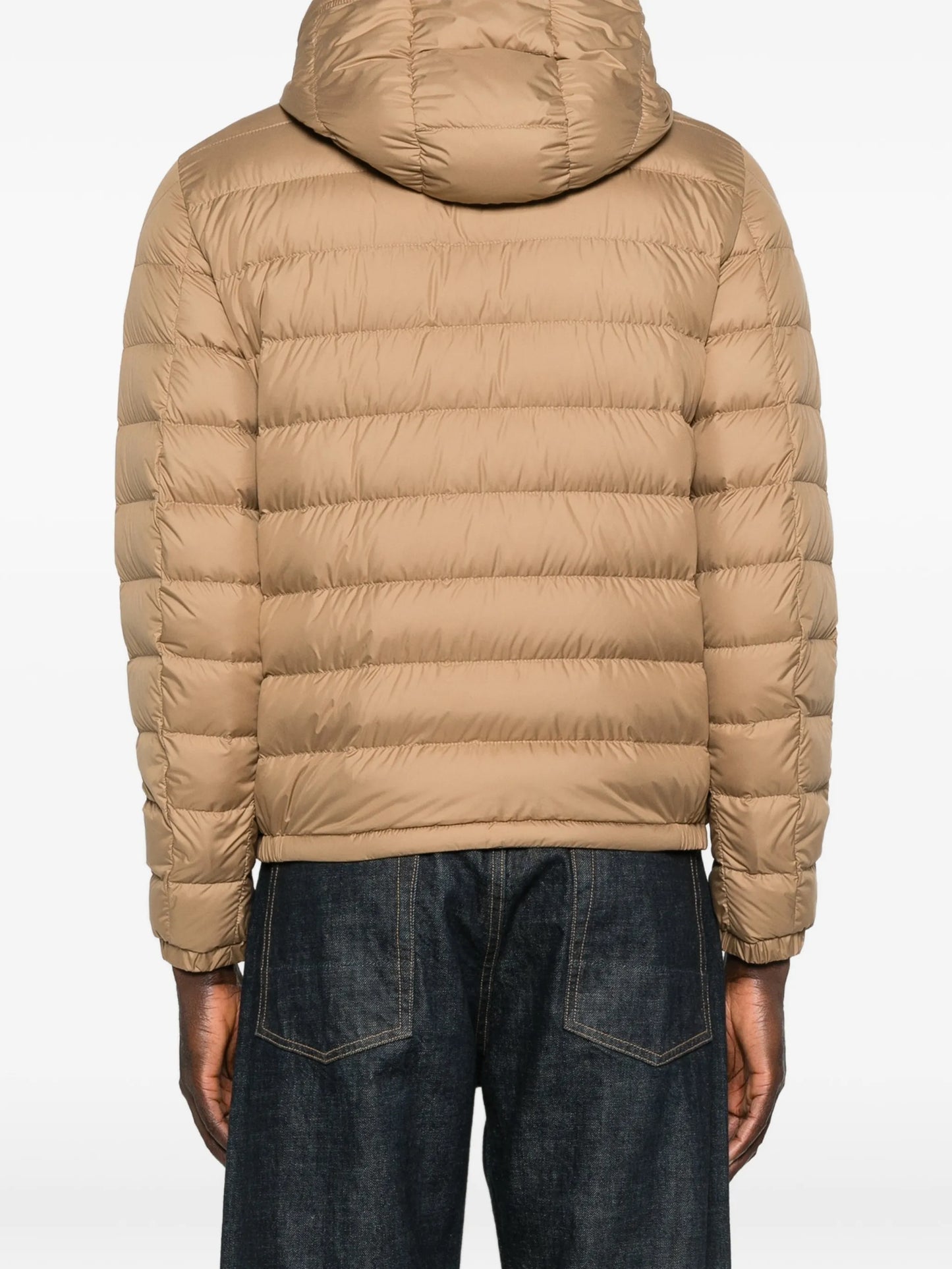 hooded quilted jacket