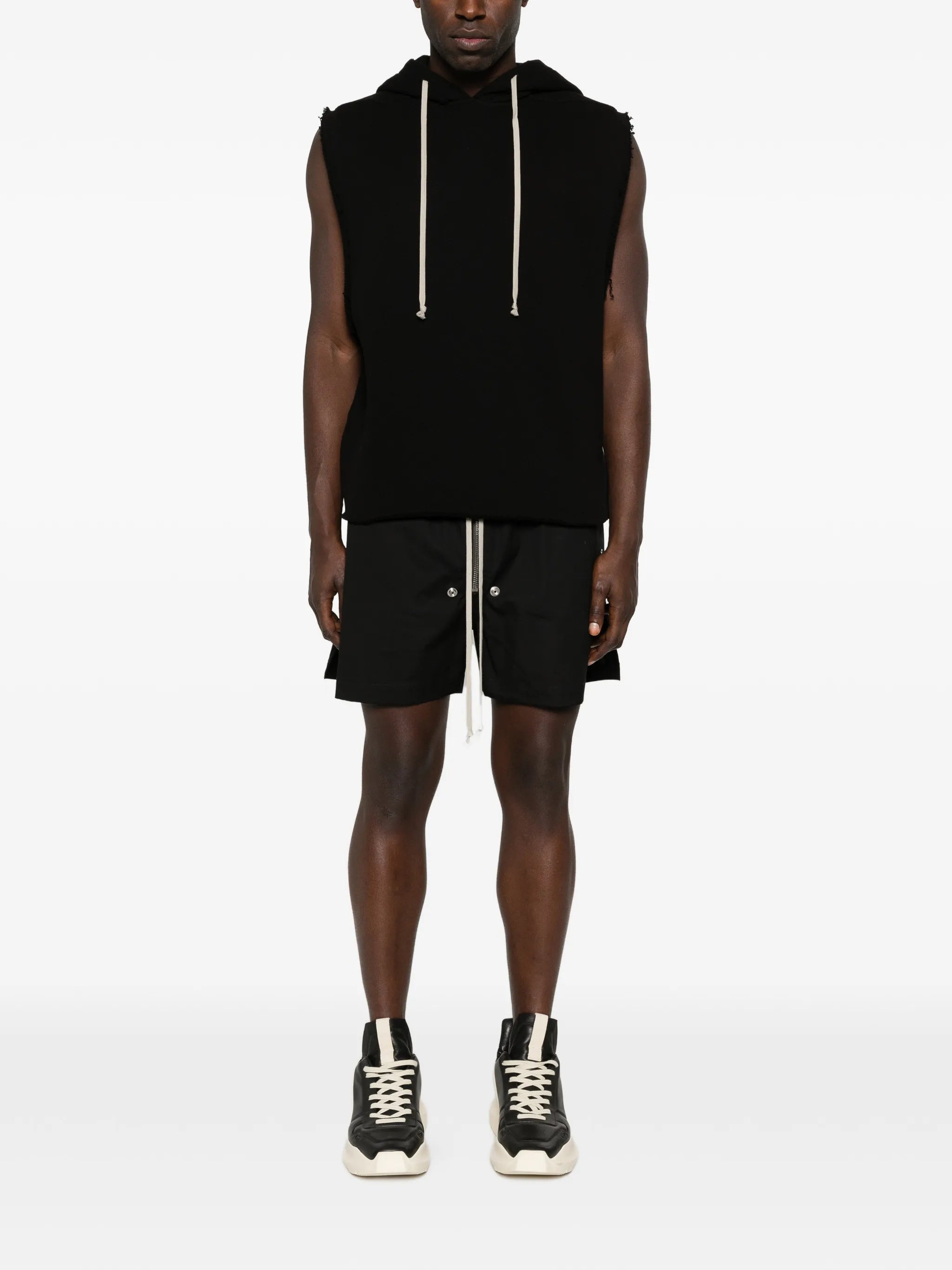 frayed hoodie