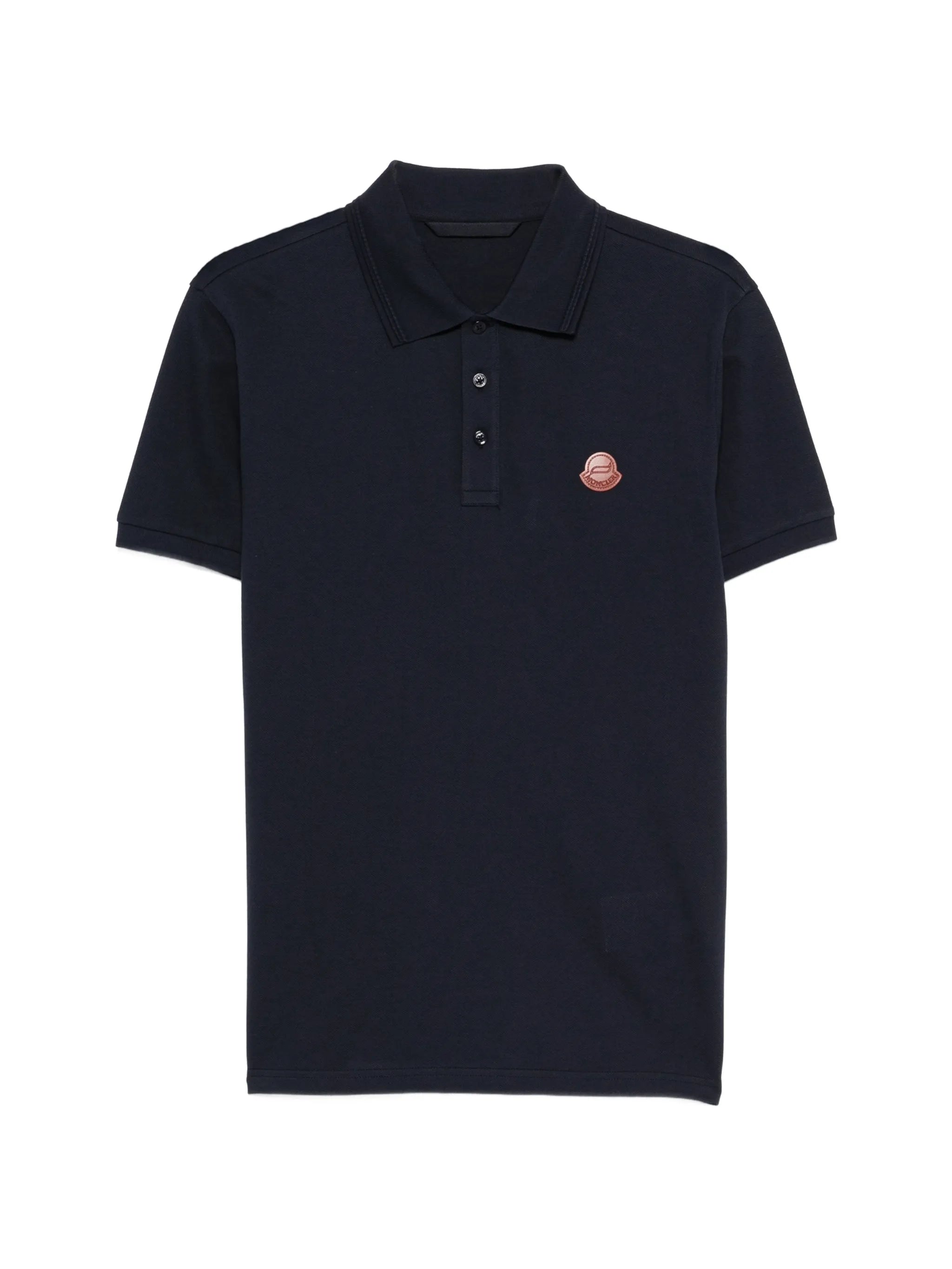 logo-patch polo shirt