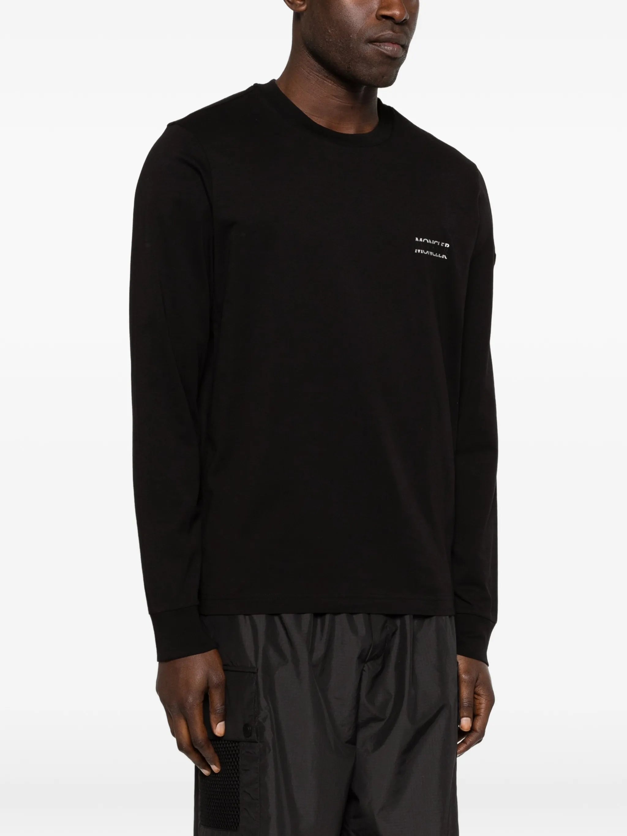 long-sleeve cotton T-shirt