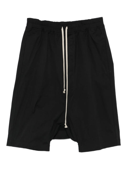drawstring drop-crotch shorts
