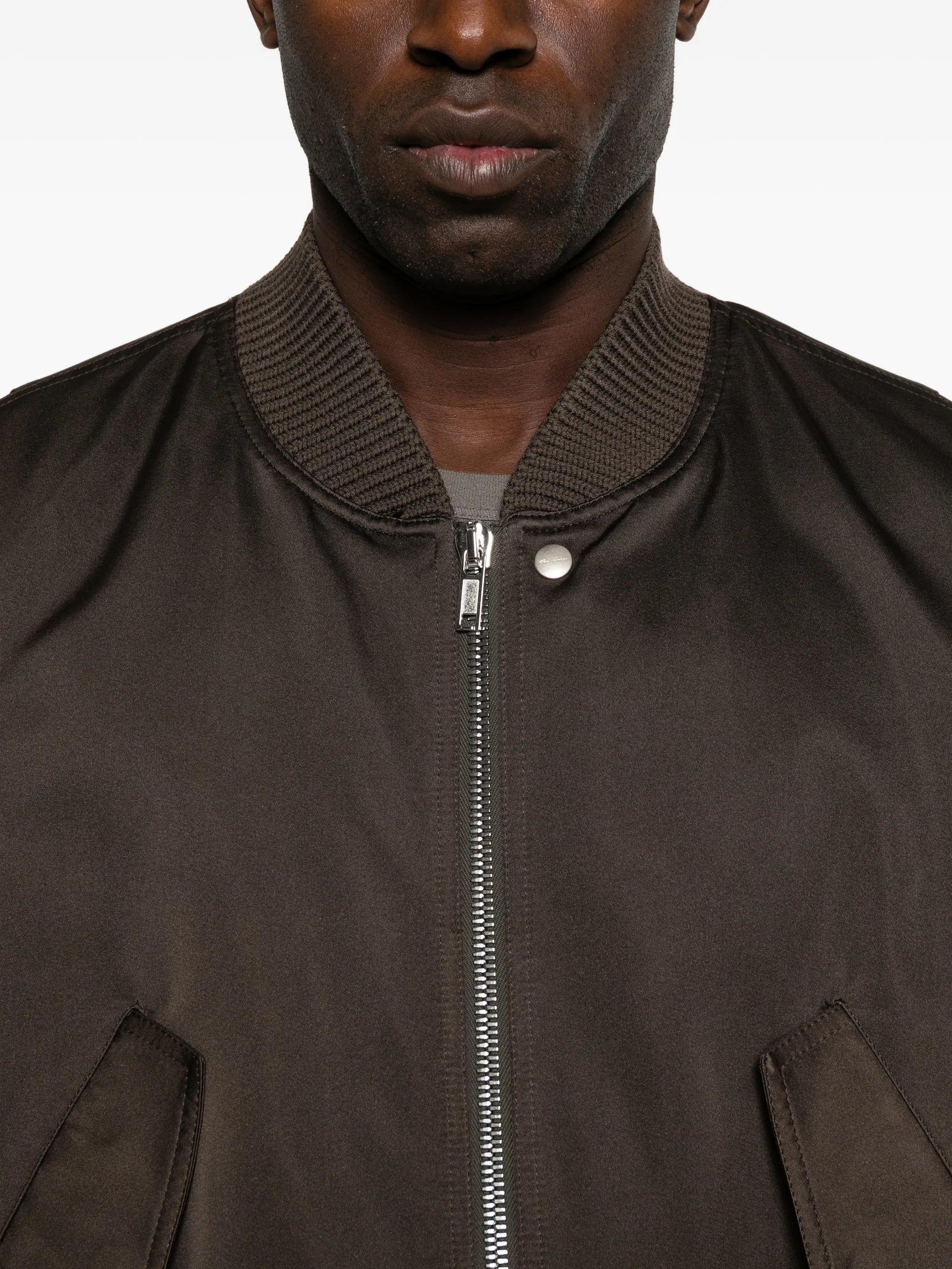 ruched flight bomber jacket