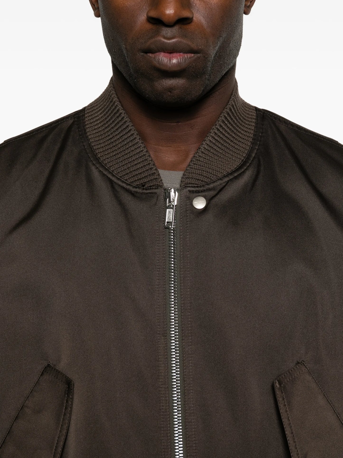 ruched flight bomber jacket
