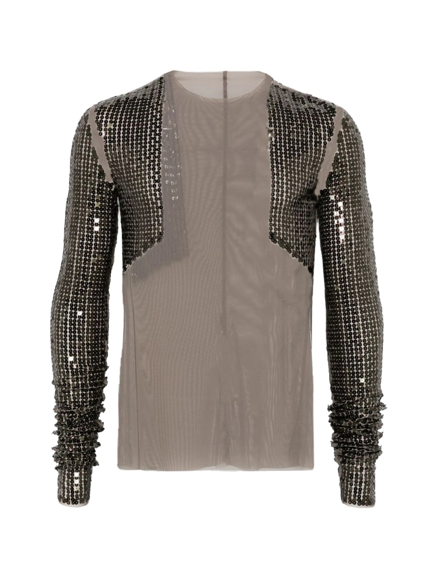 panelled long-sleeve T-shirt