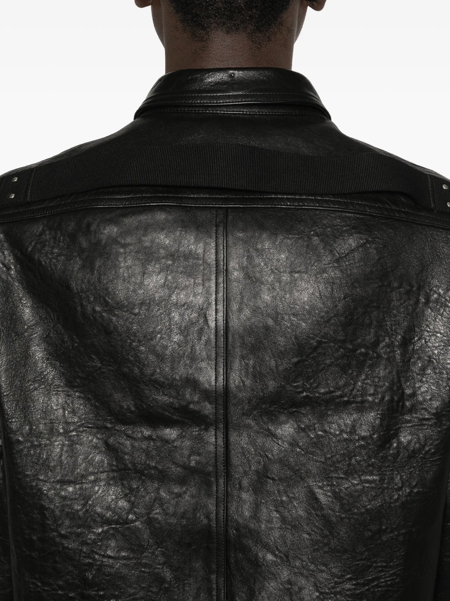 zip leather jacket