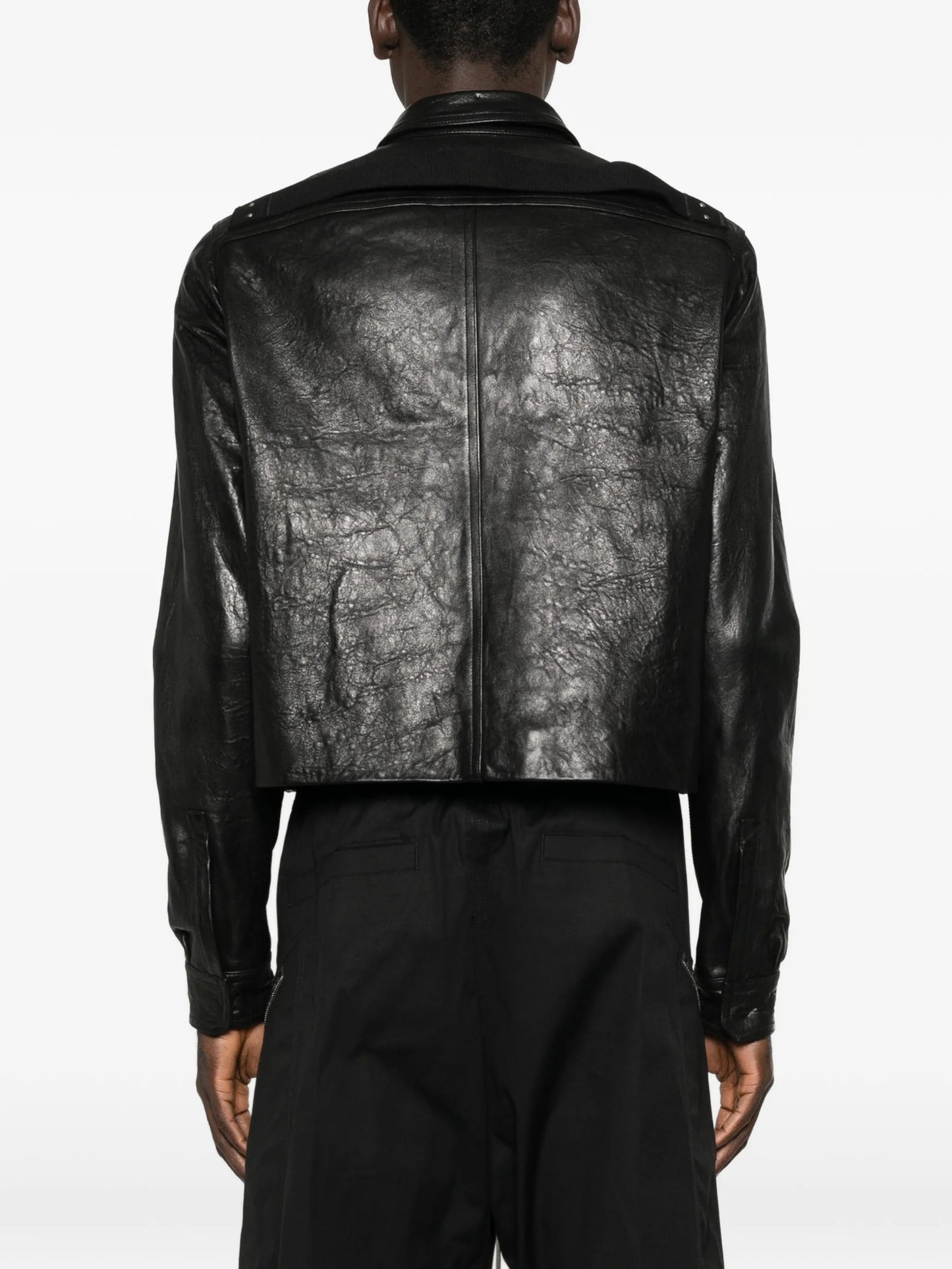zip leather jacket