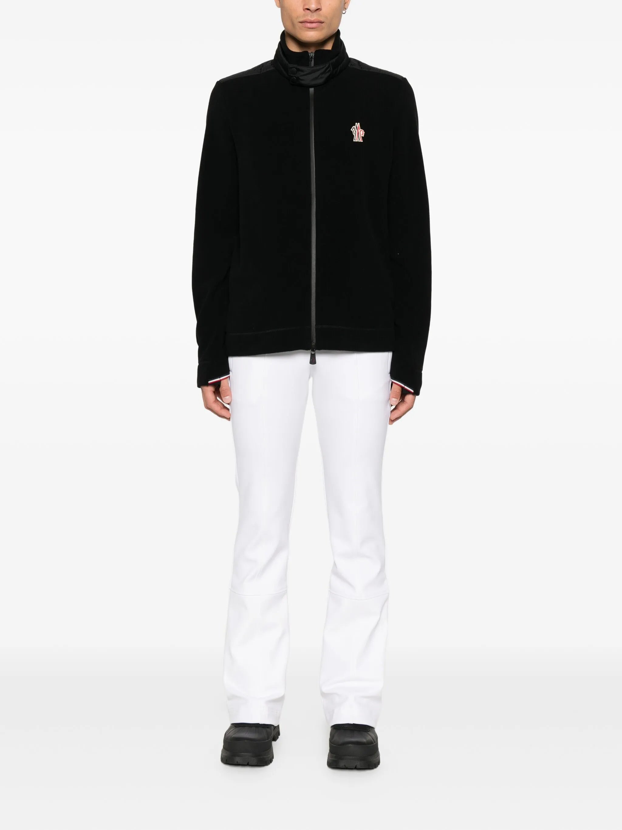 fleece zip-up sweatshirt