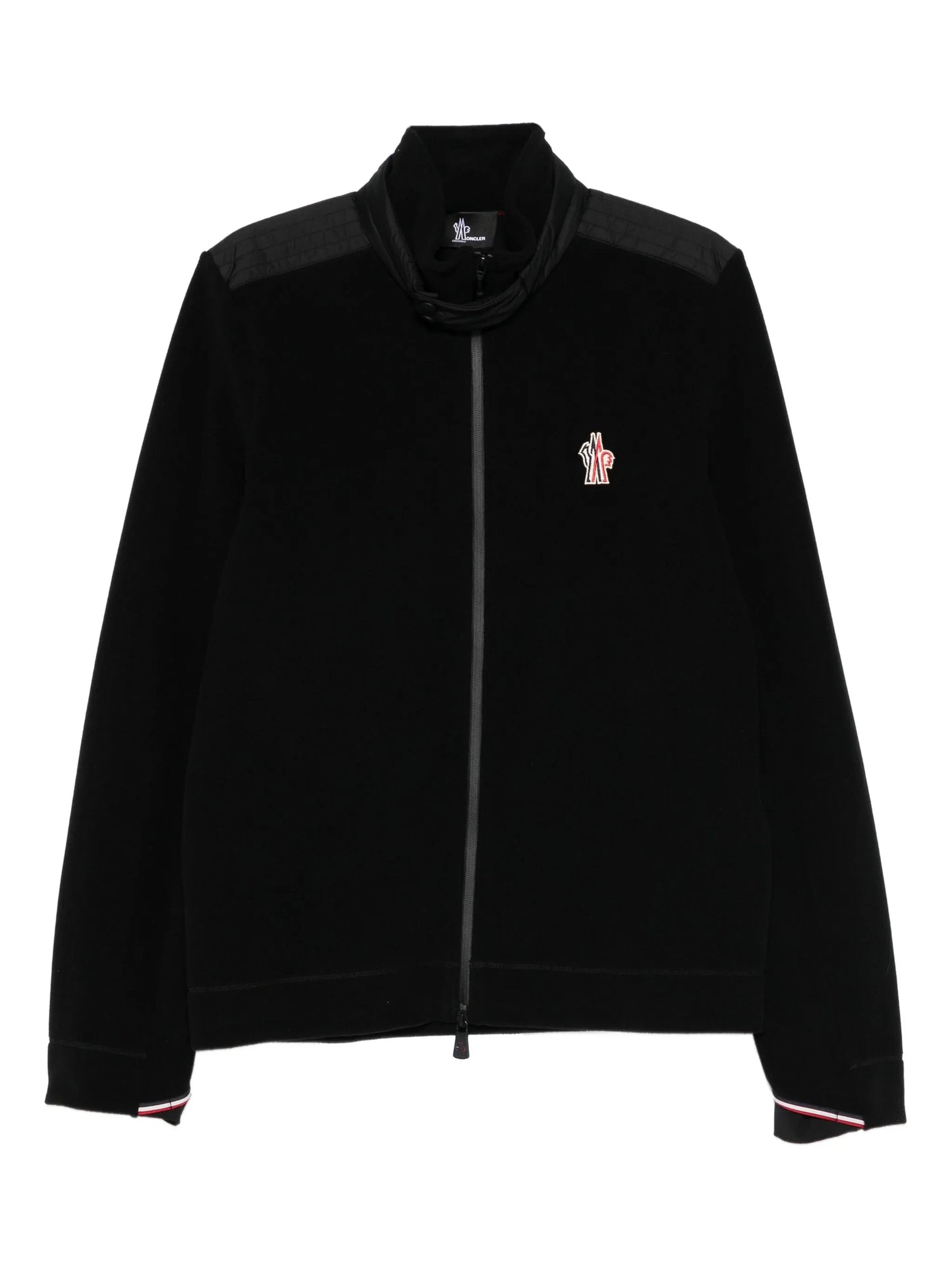 logo-patch zip-fastening jacket
