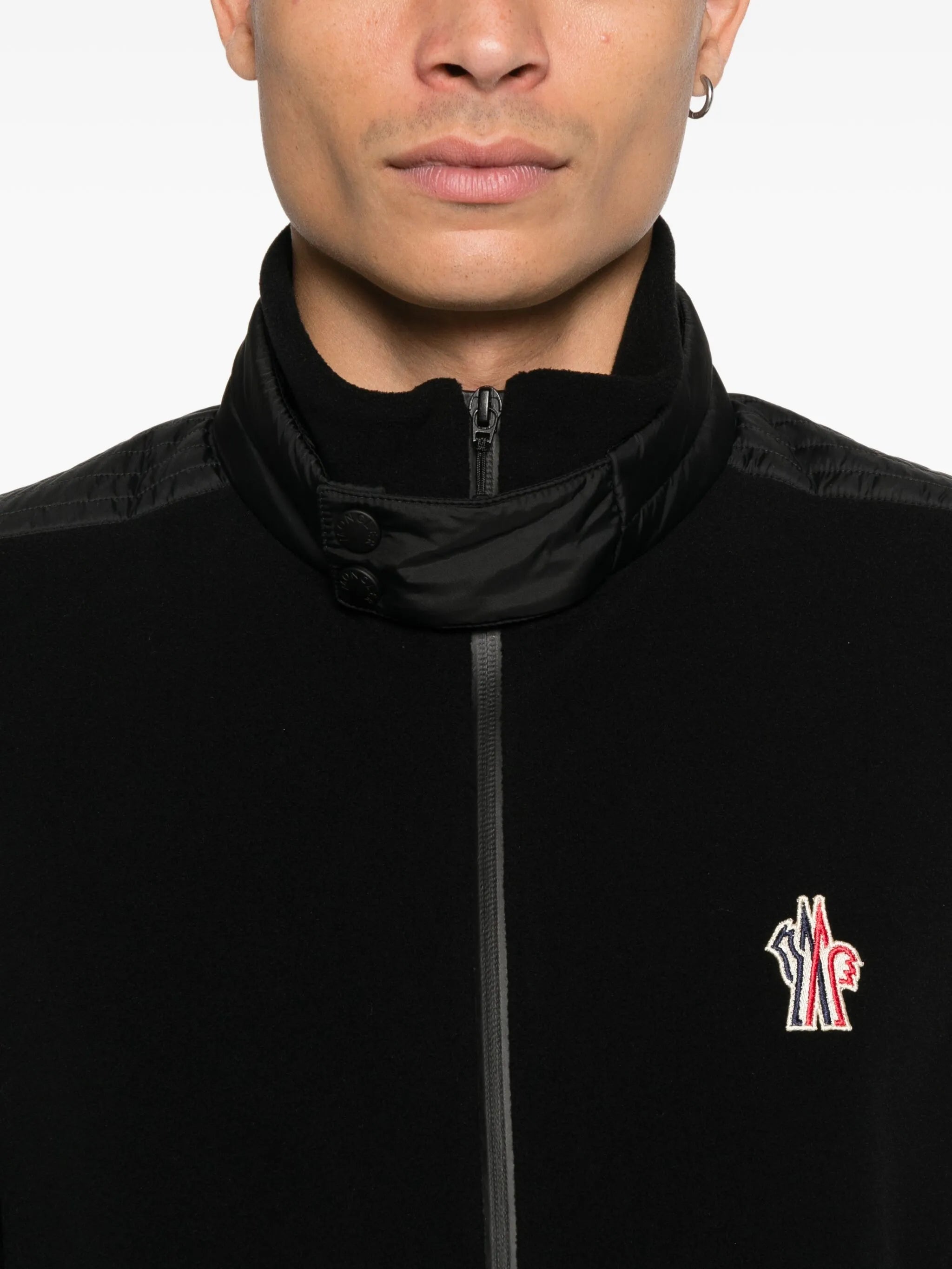 fleece zip-up sweatshirt