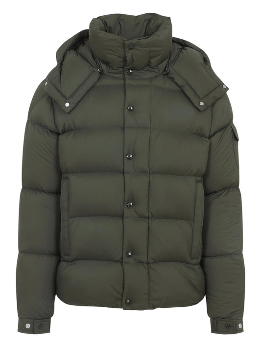 button hooded jacket