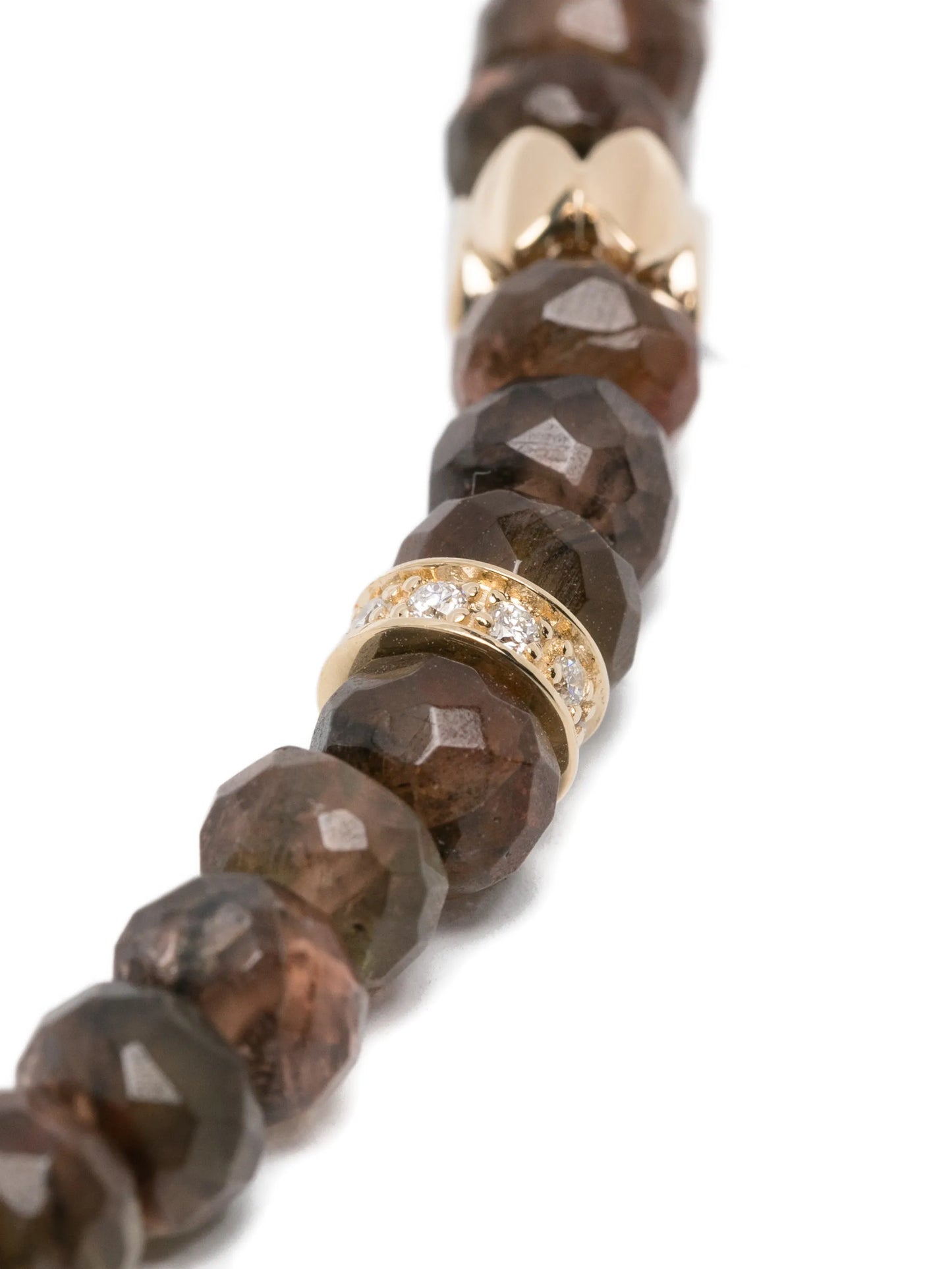 Andalusite rondelle detail necklace