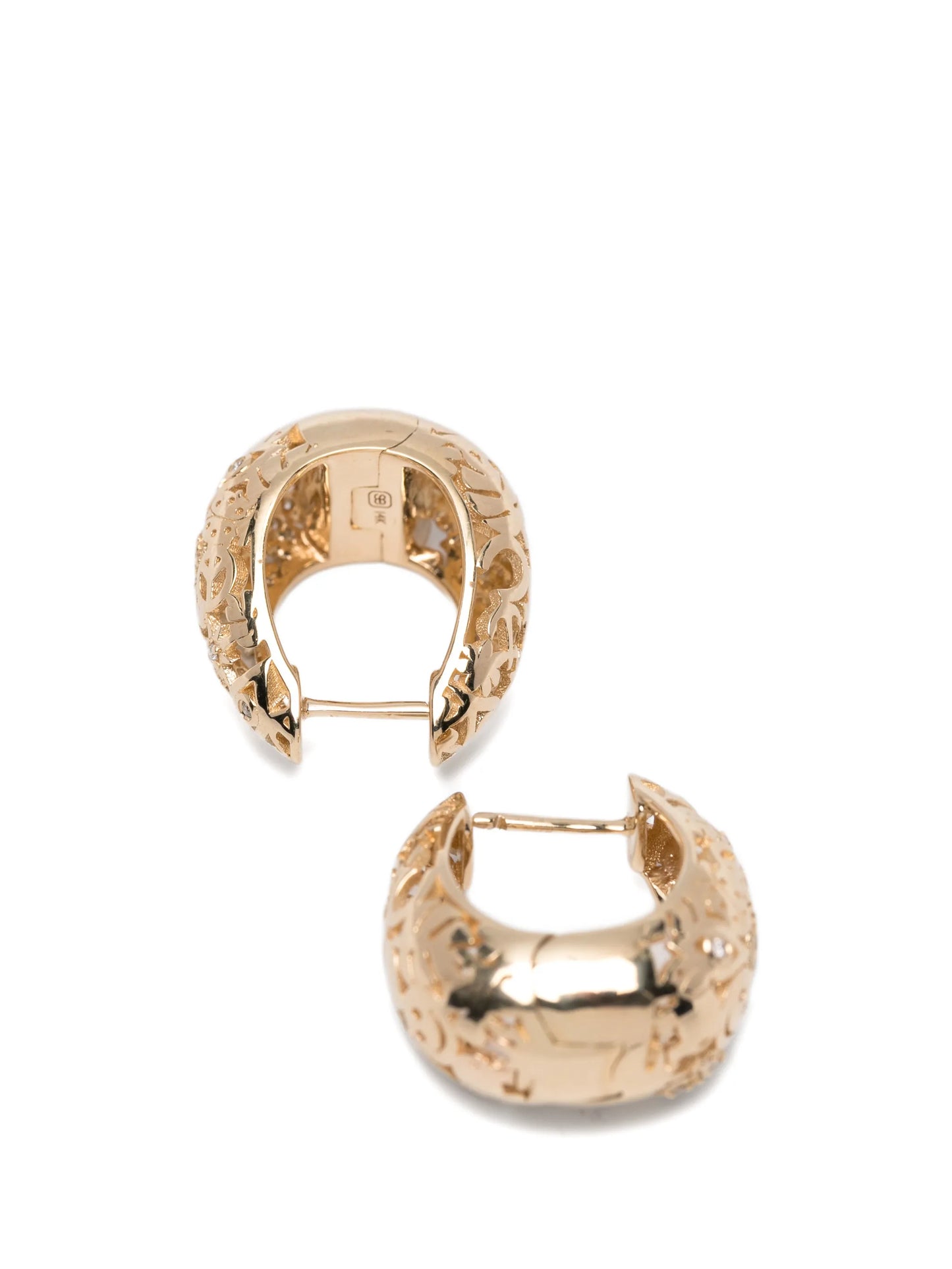 14CT gold diamond earrings