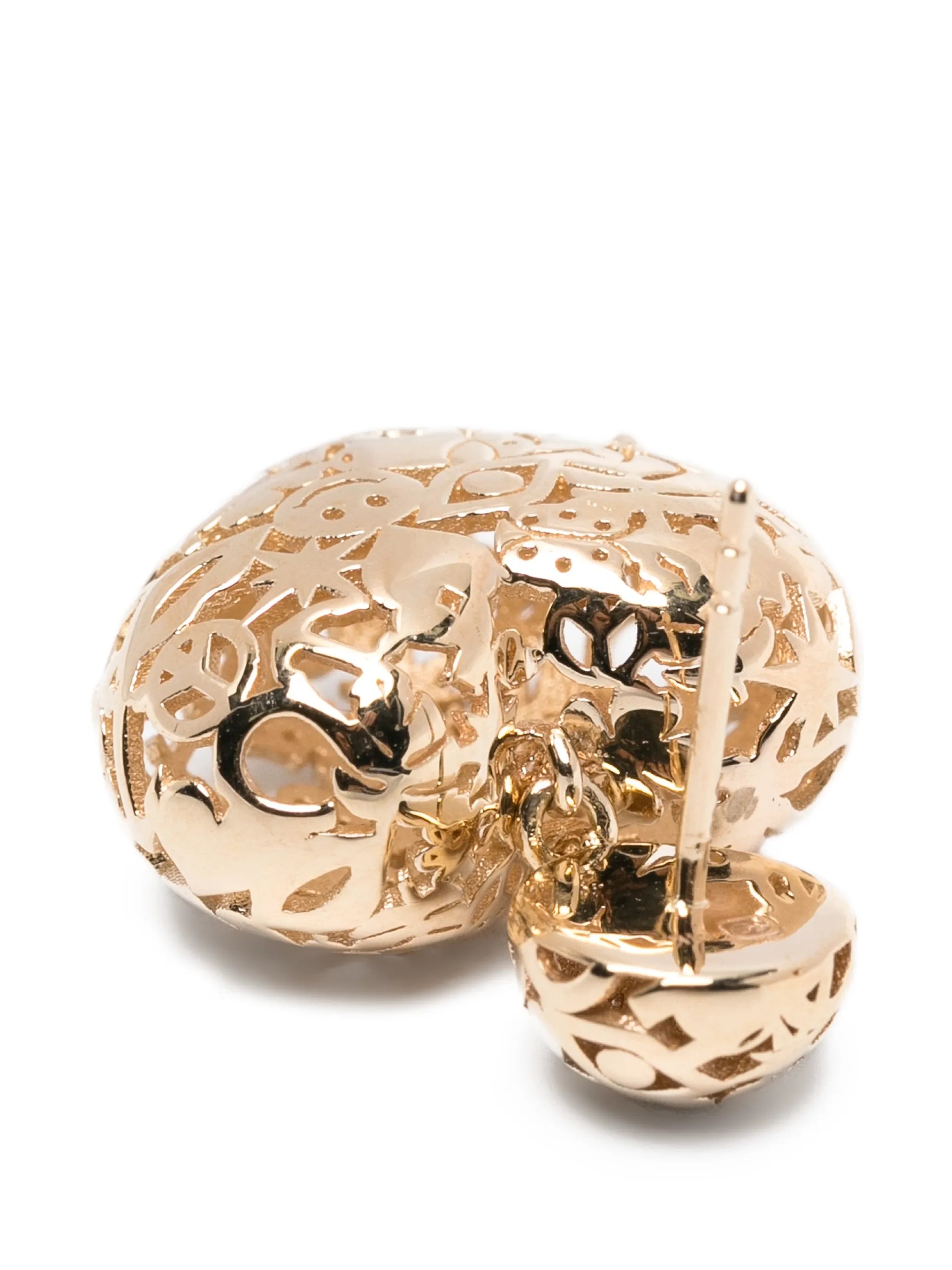 wallpaper heart bead drop earrings