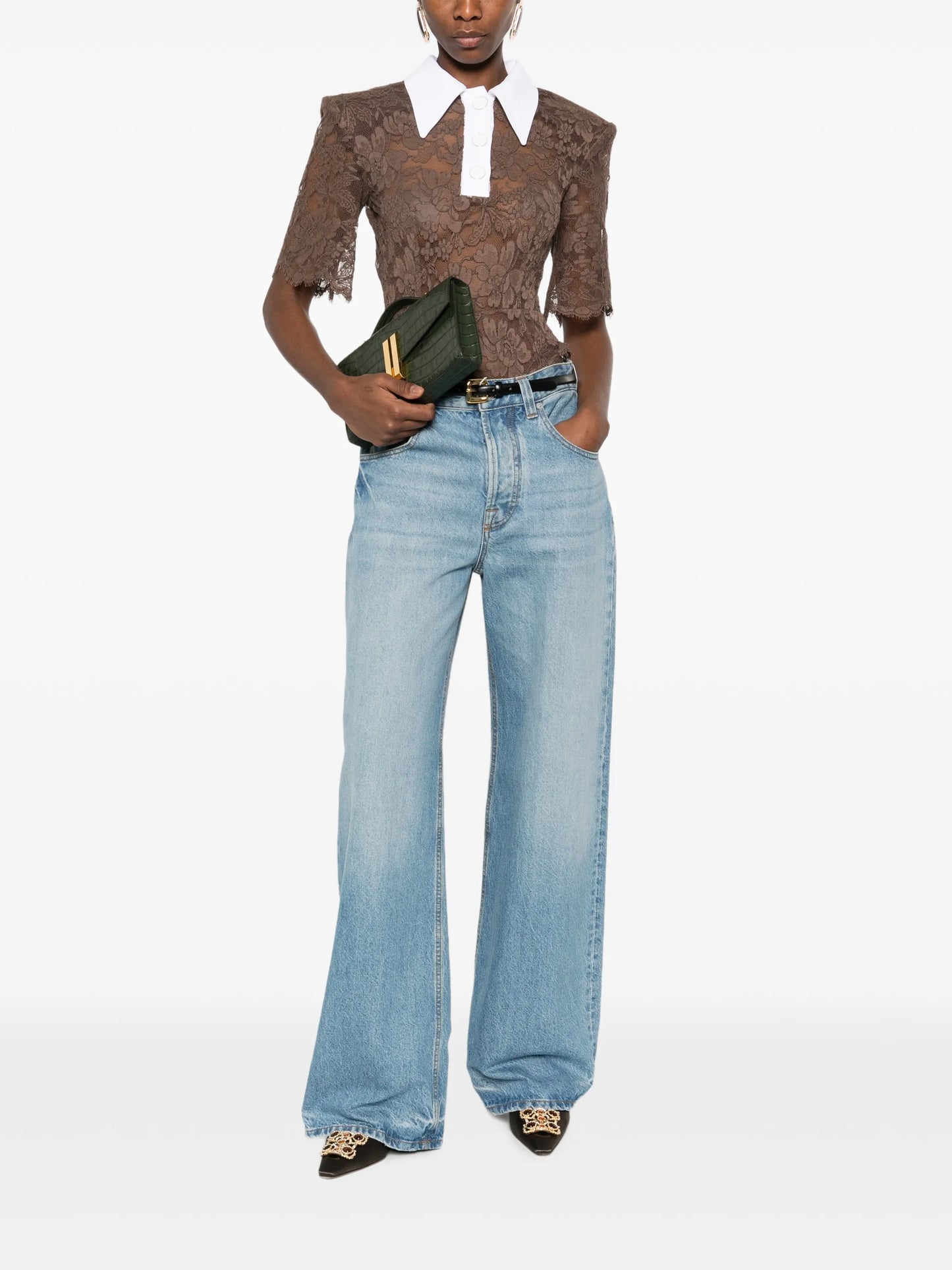lace polo shirt bodie