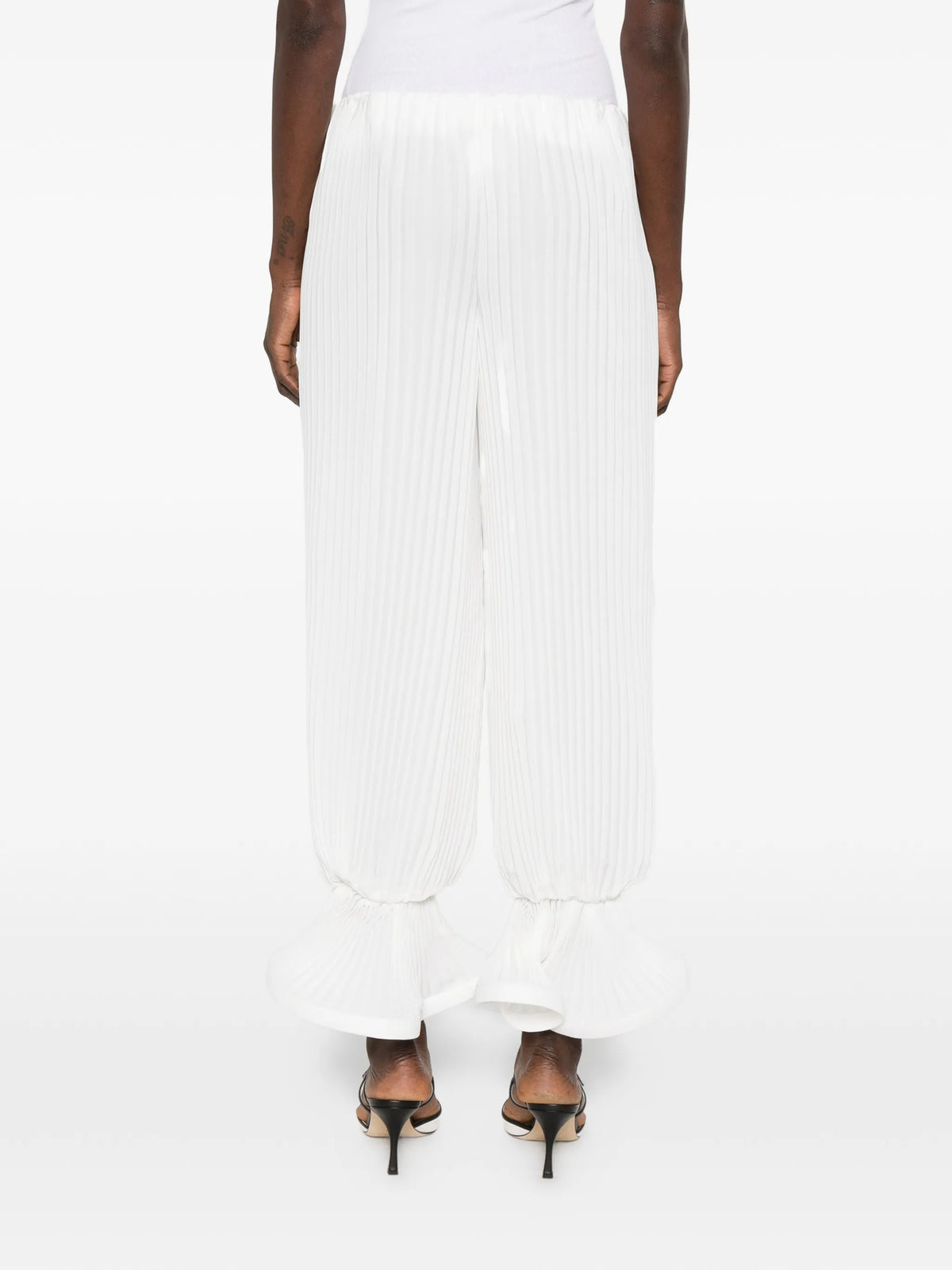 pleated balloon pants