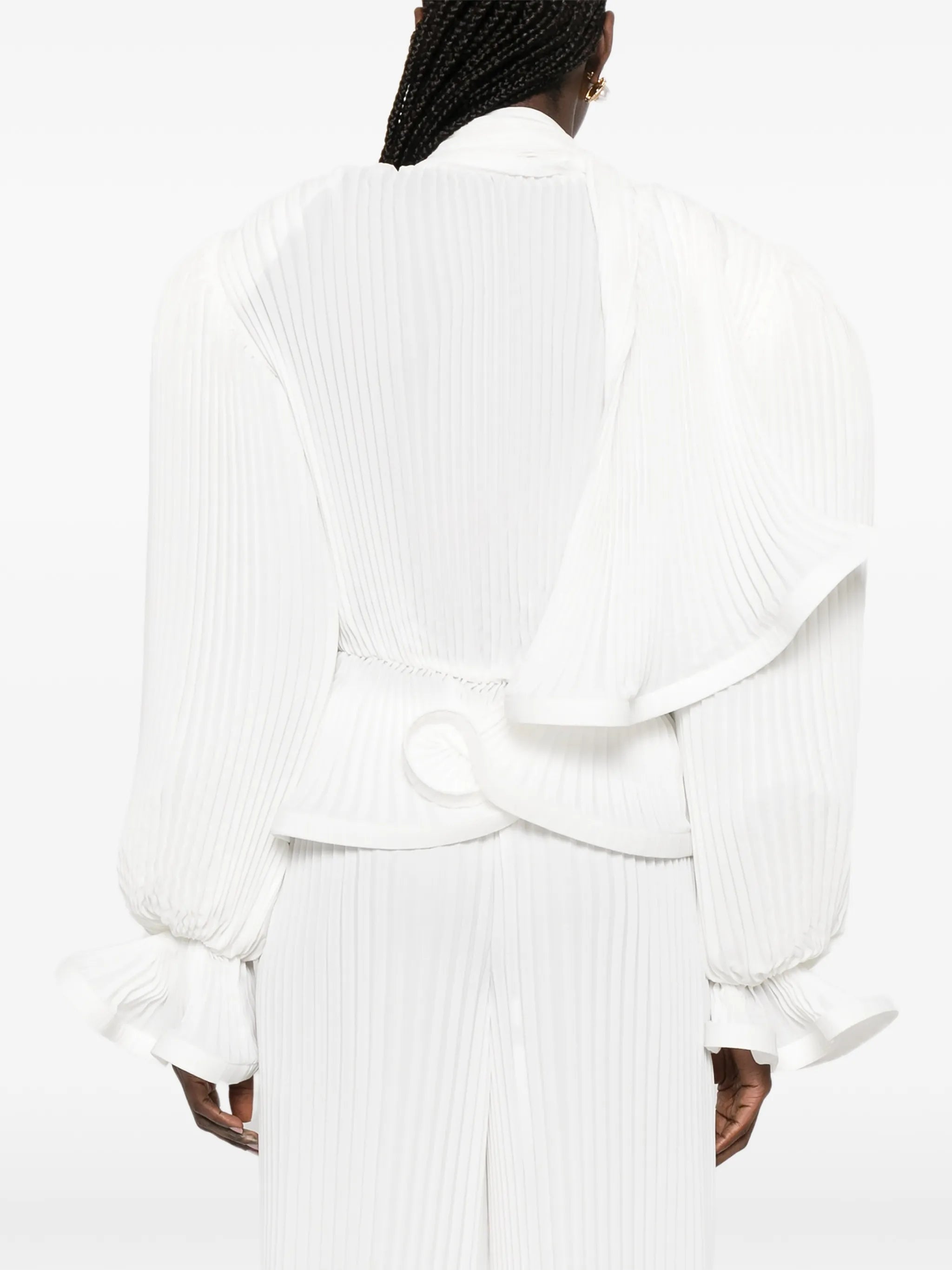 V-neck blouse