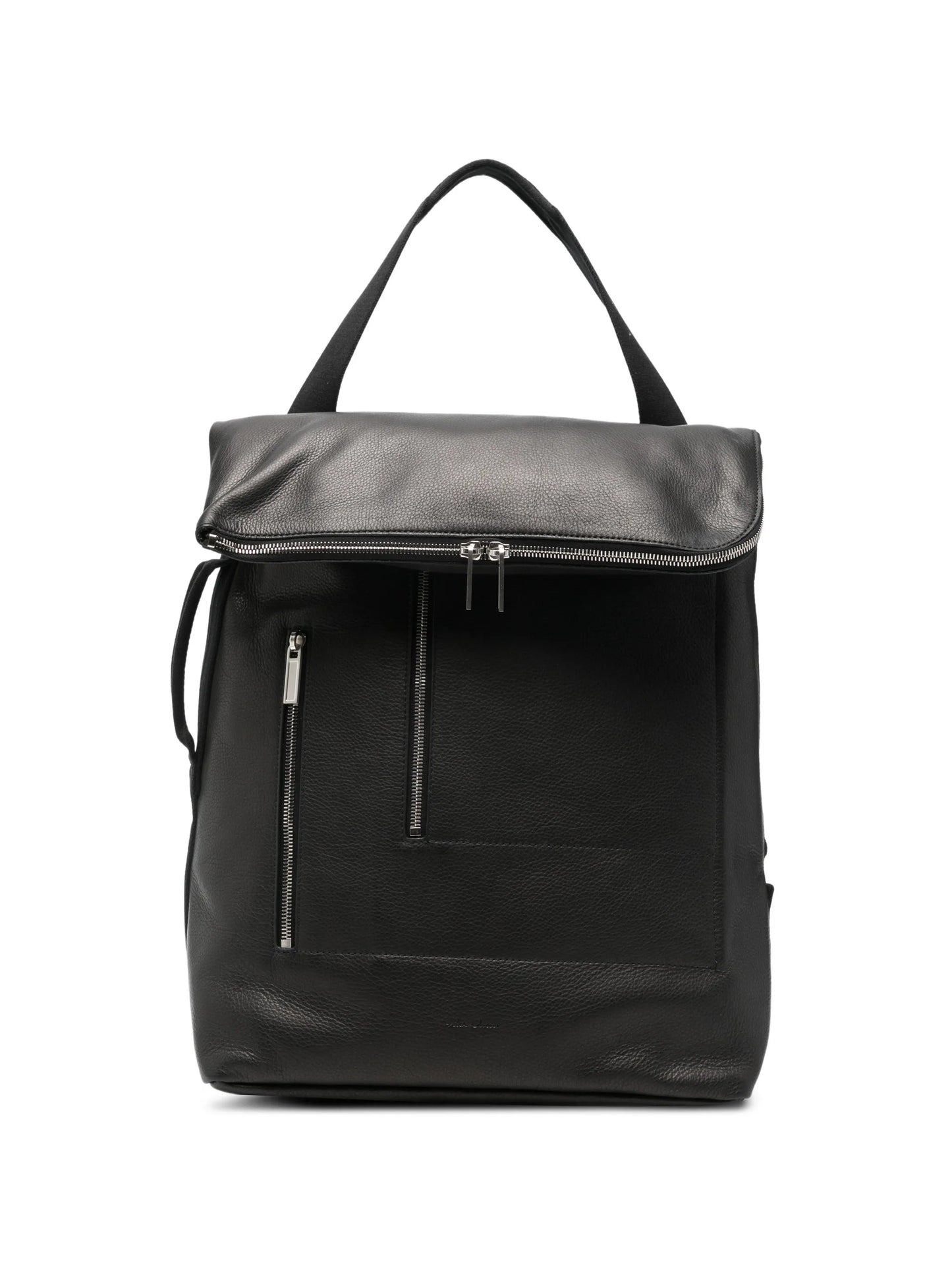 Cargo leather backpack