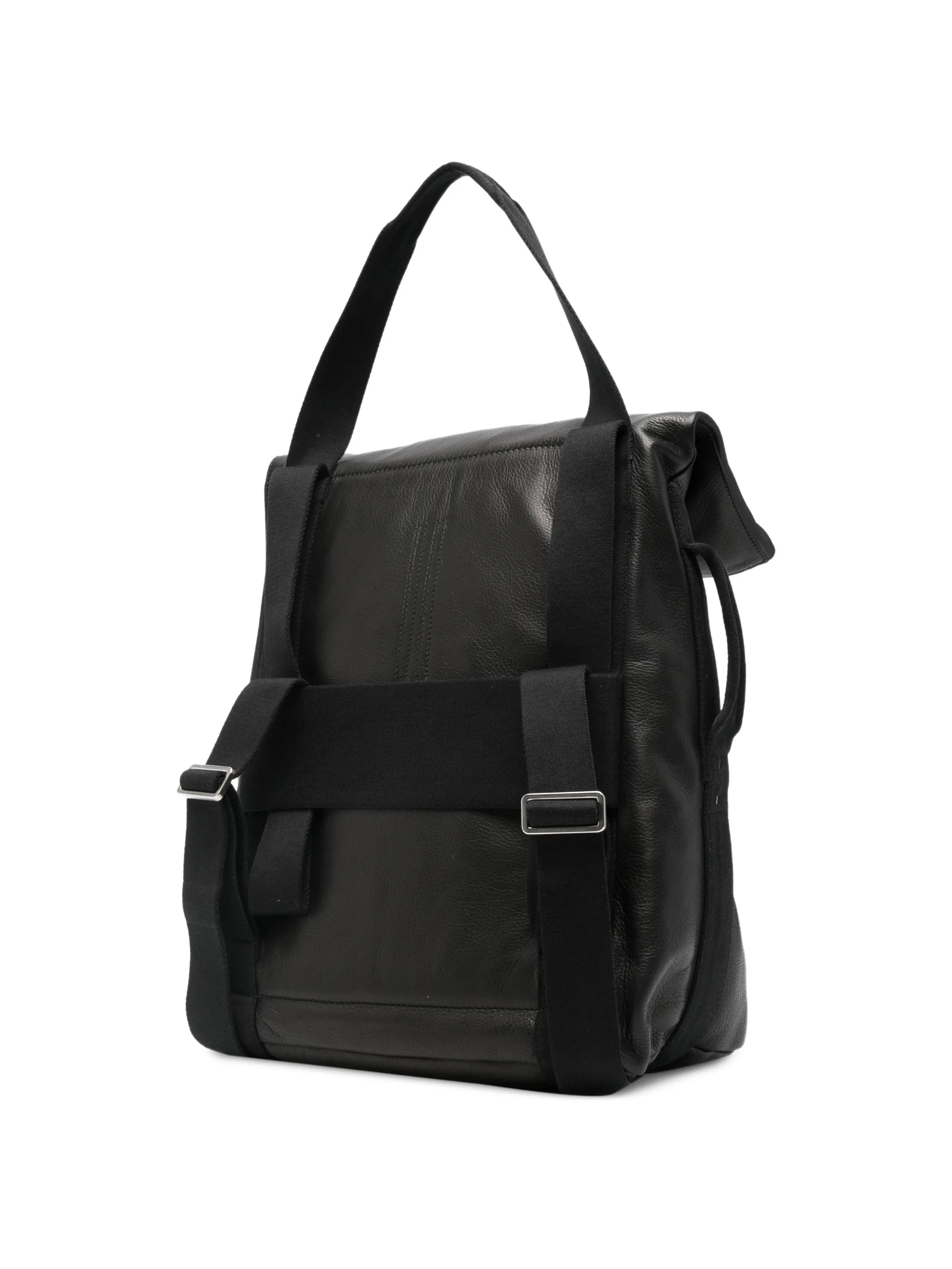 Cargo leather backpack