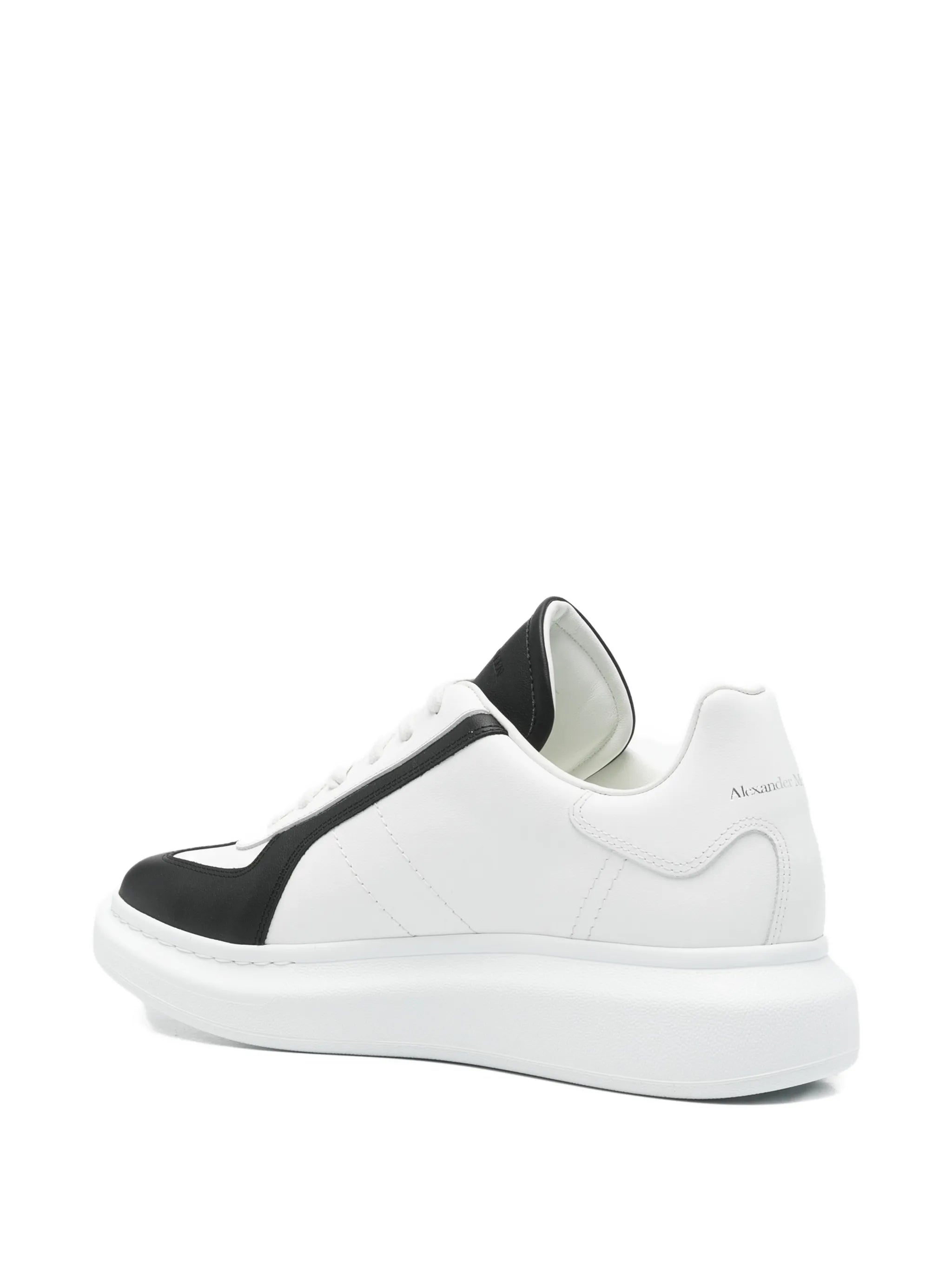 Oversized lace-up low-top sneakers