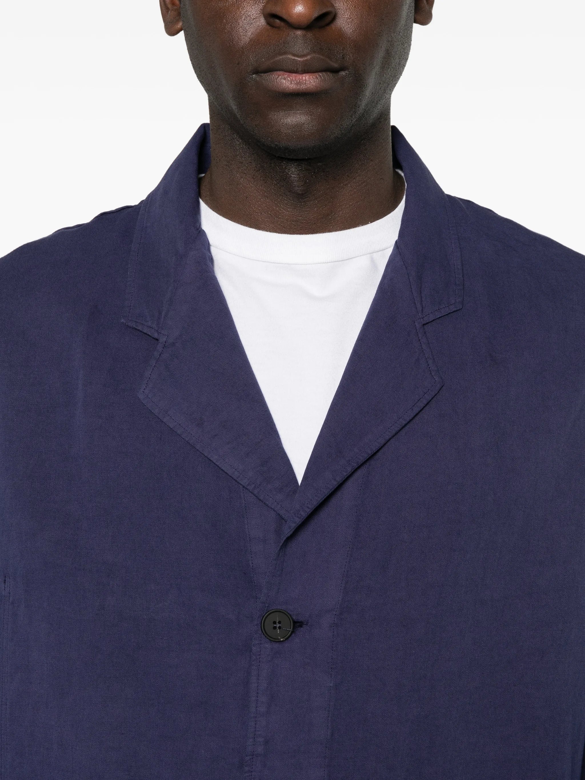 patch-pocket single-breasted jacket