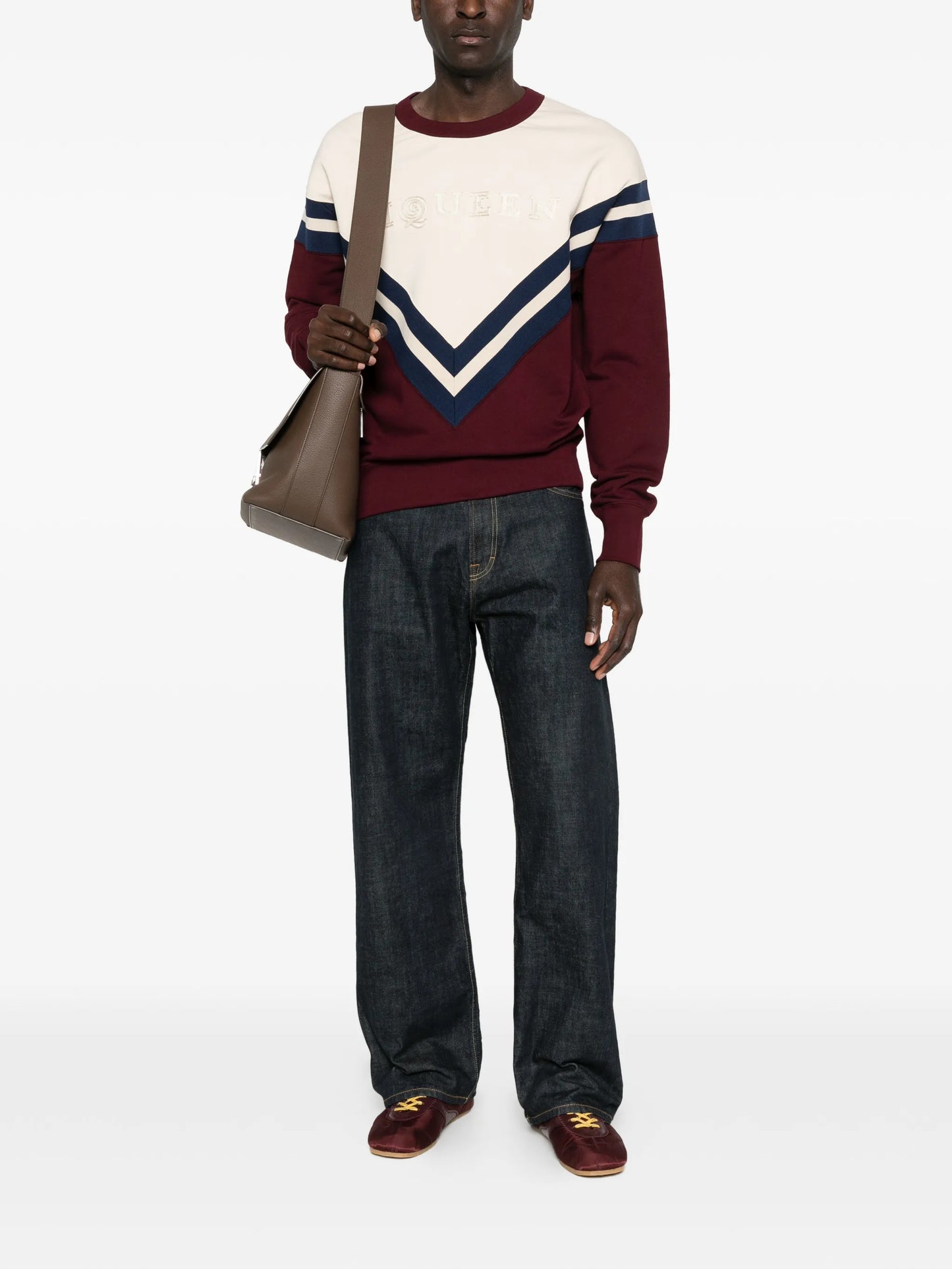 v-print logo sweatshirt