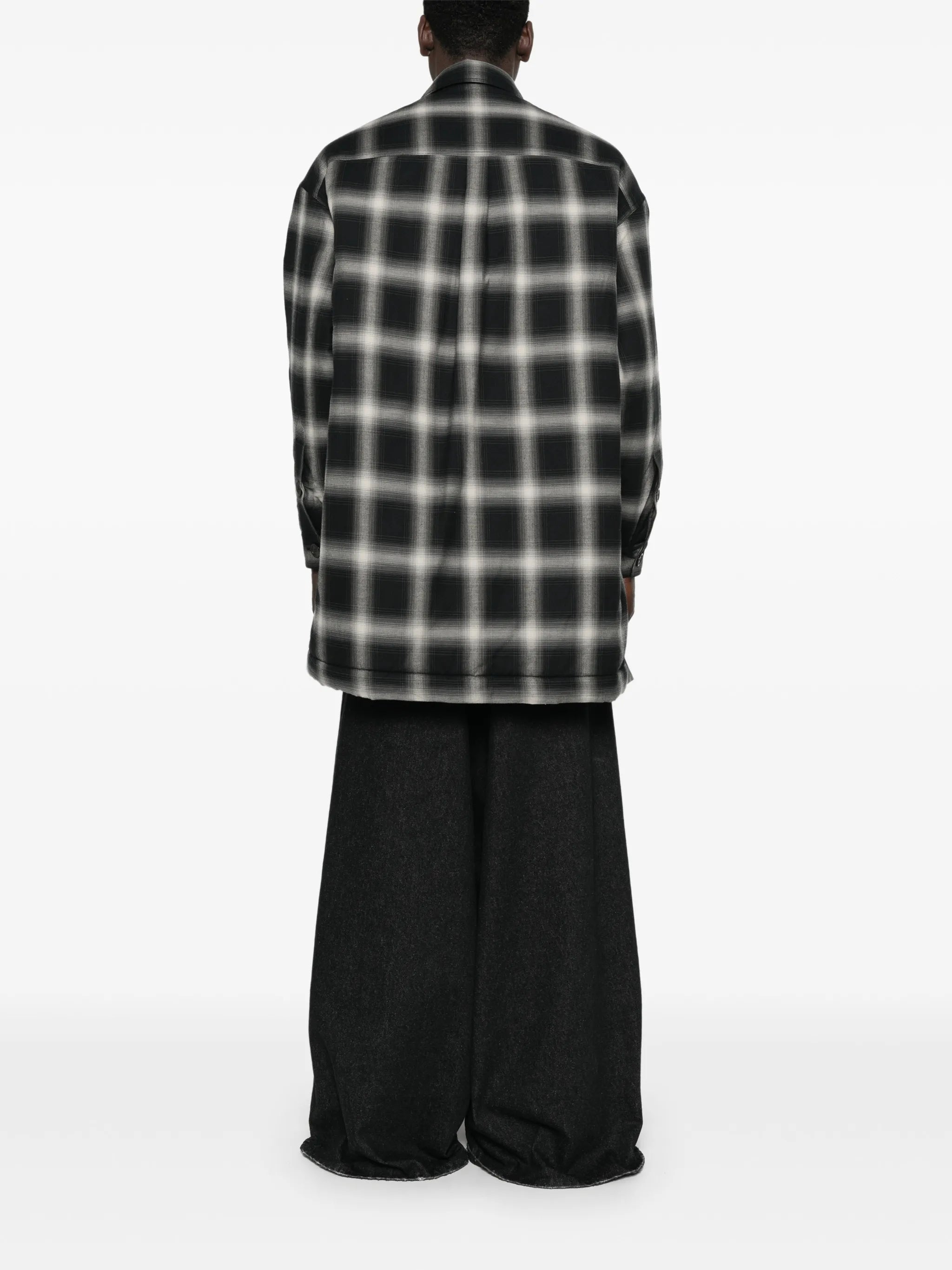 checked flannel overshirt