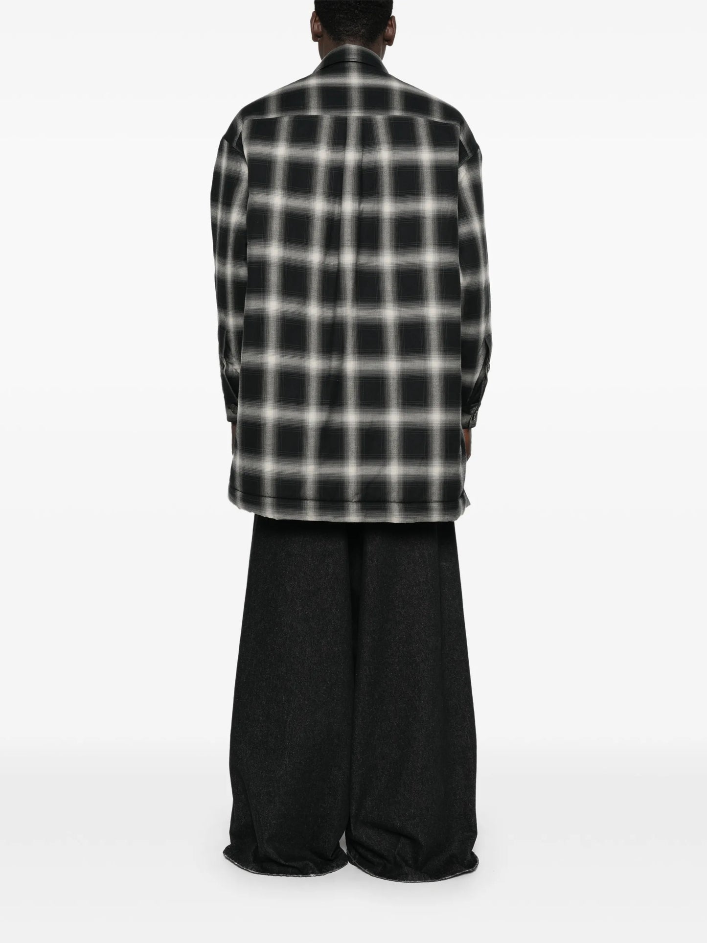 checked flannel overshirt