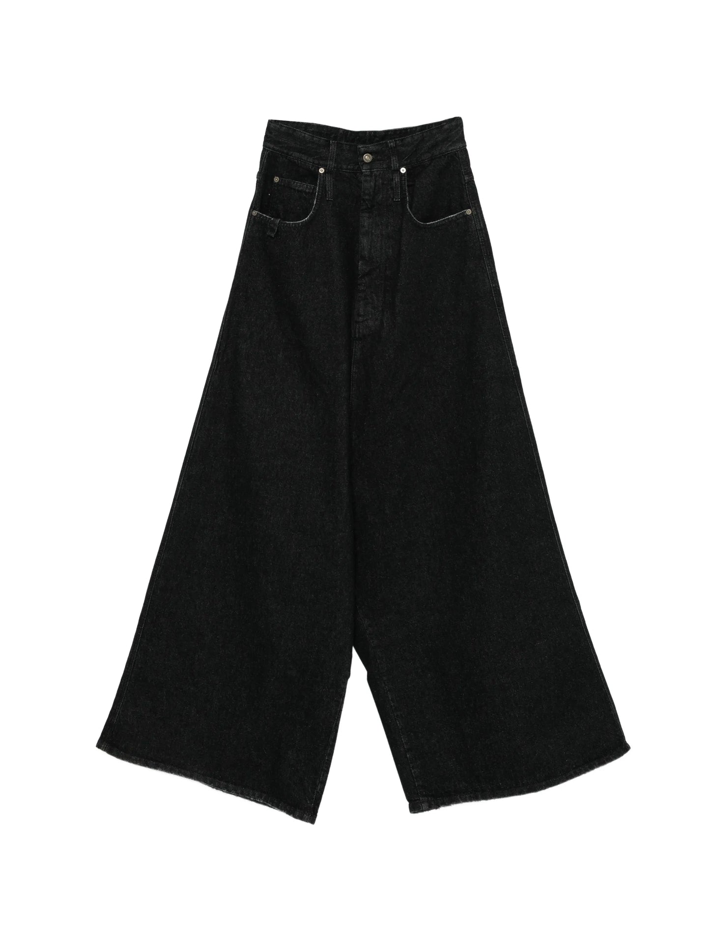 drop crotch wide leg jeans