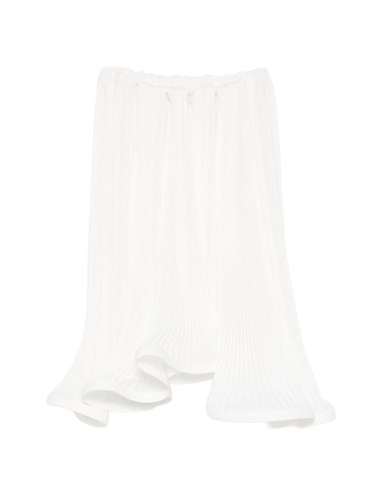 pleated midi skirt