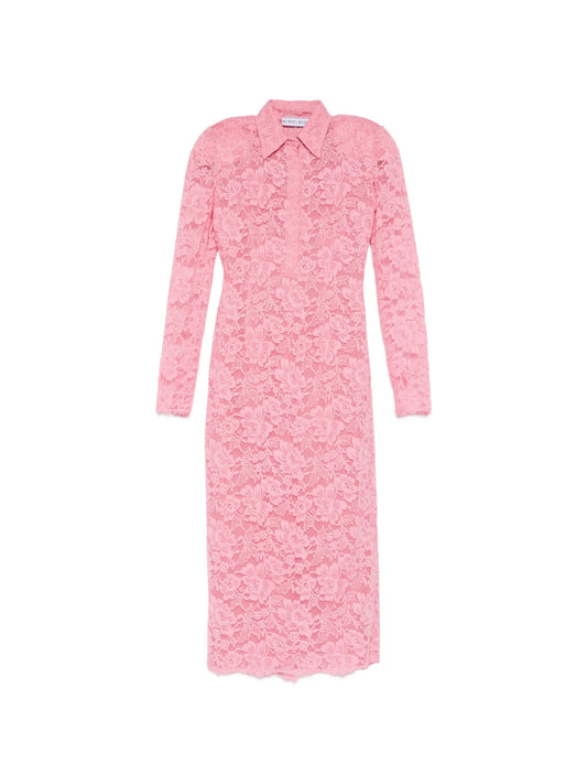 lace polo dress with long sleeves