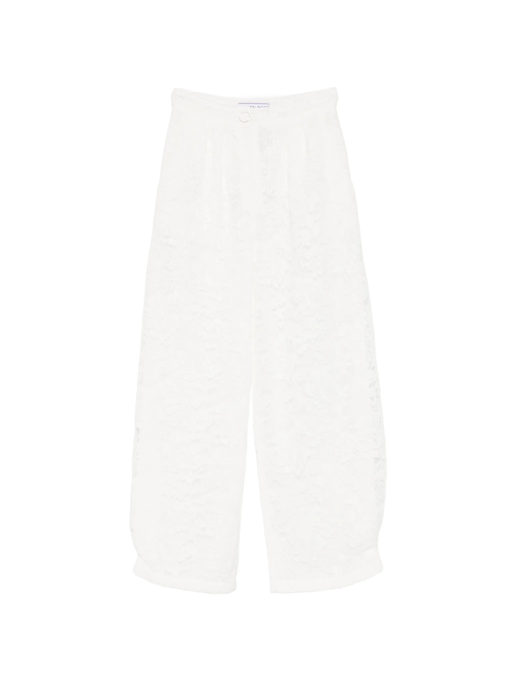 floral-print high-waist trousers