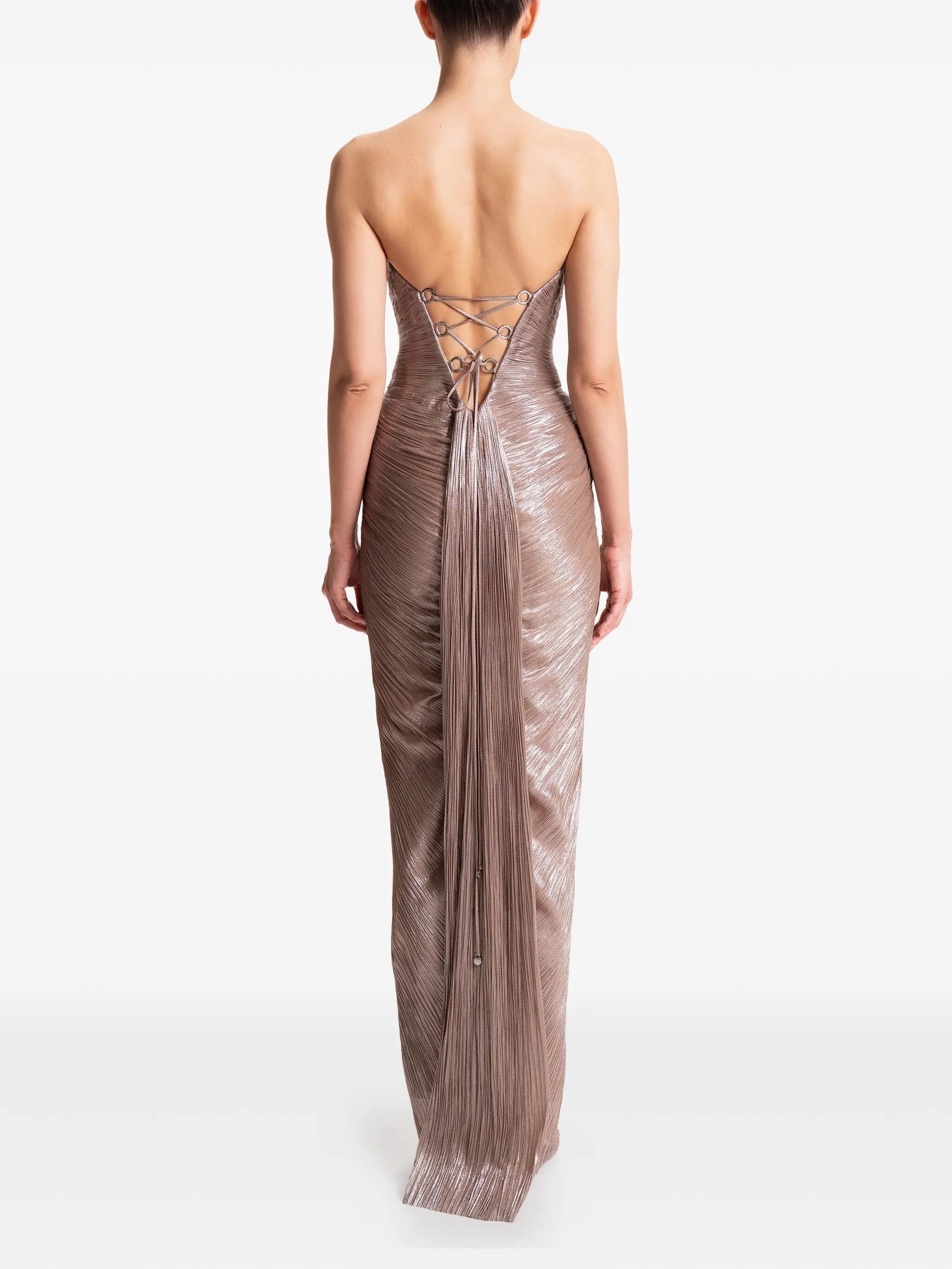 Alessandra strapless maxi dress