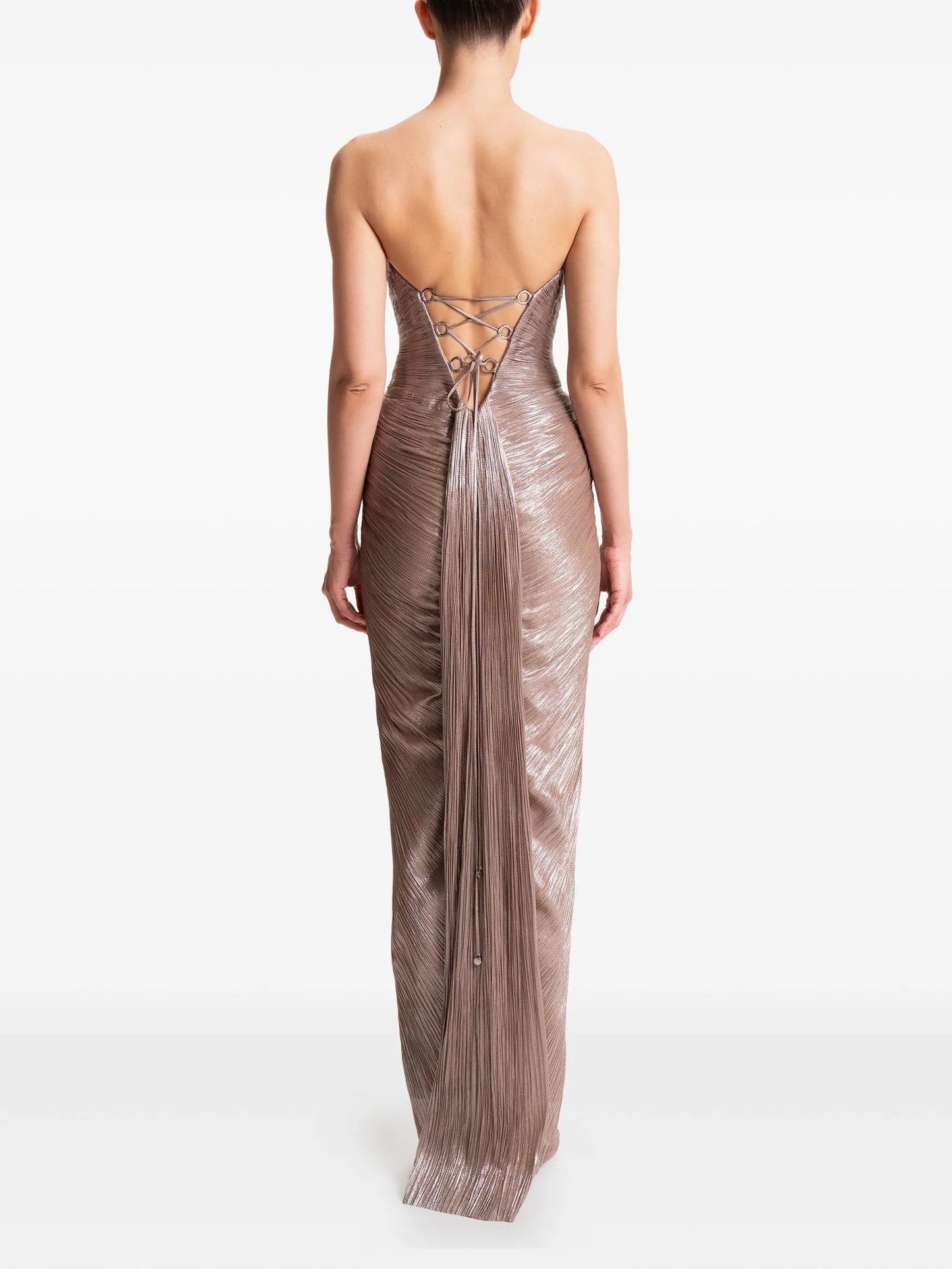 Alessandra strapless maxi dress
