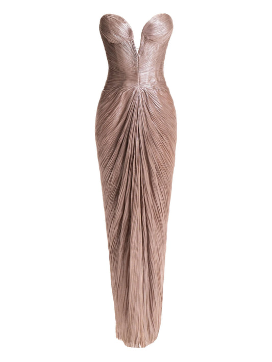 Alessandra strapless maxi dress